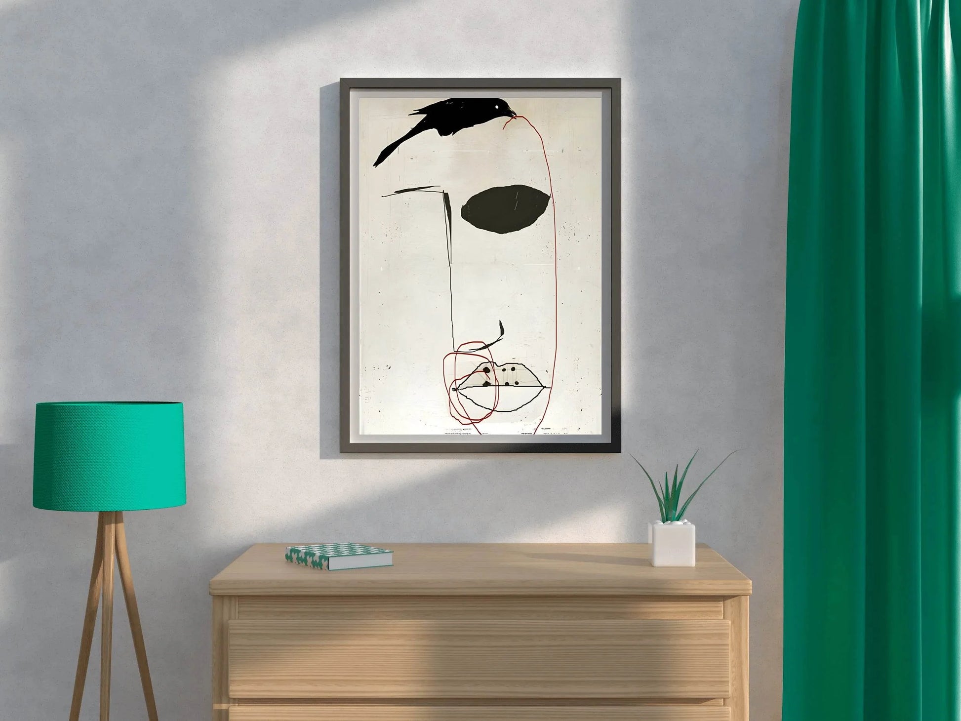 Masked Figure-Mysterious Appearance Wall Art - beink online art store