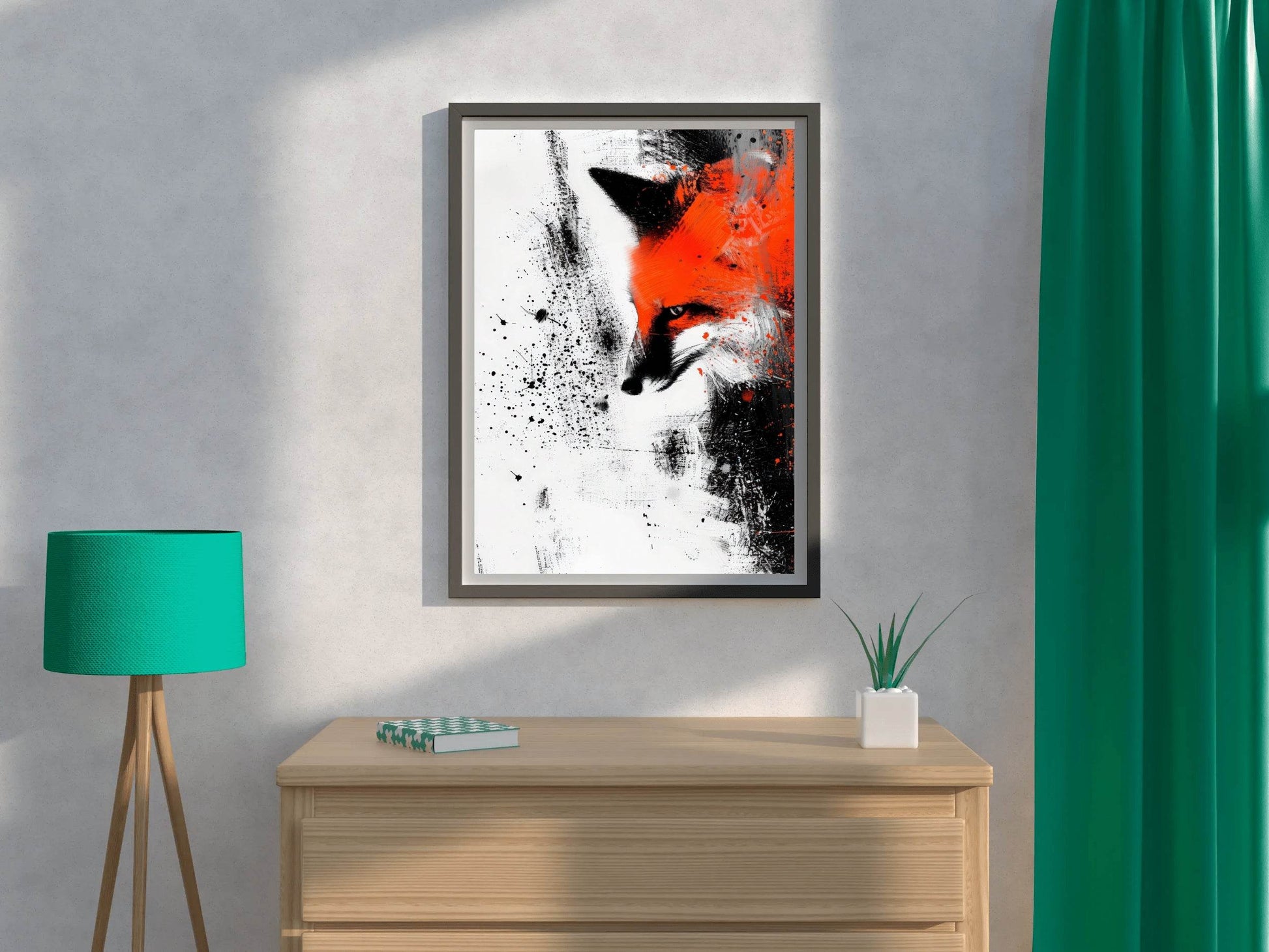 Fox Oil Painting Wall Art - beink online art store