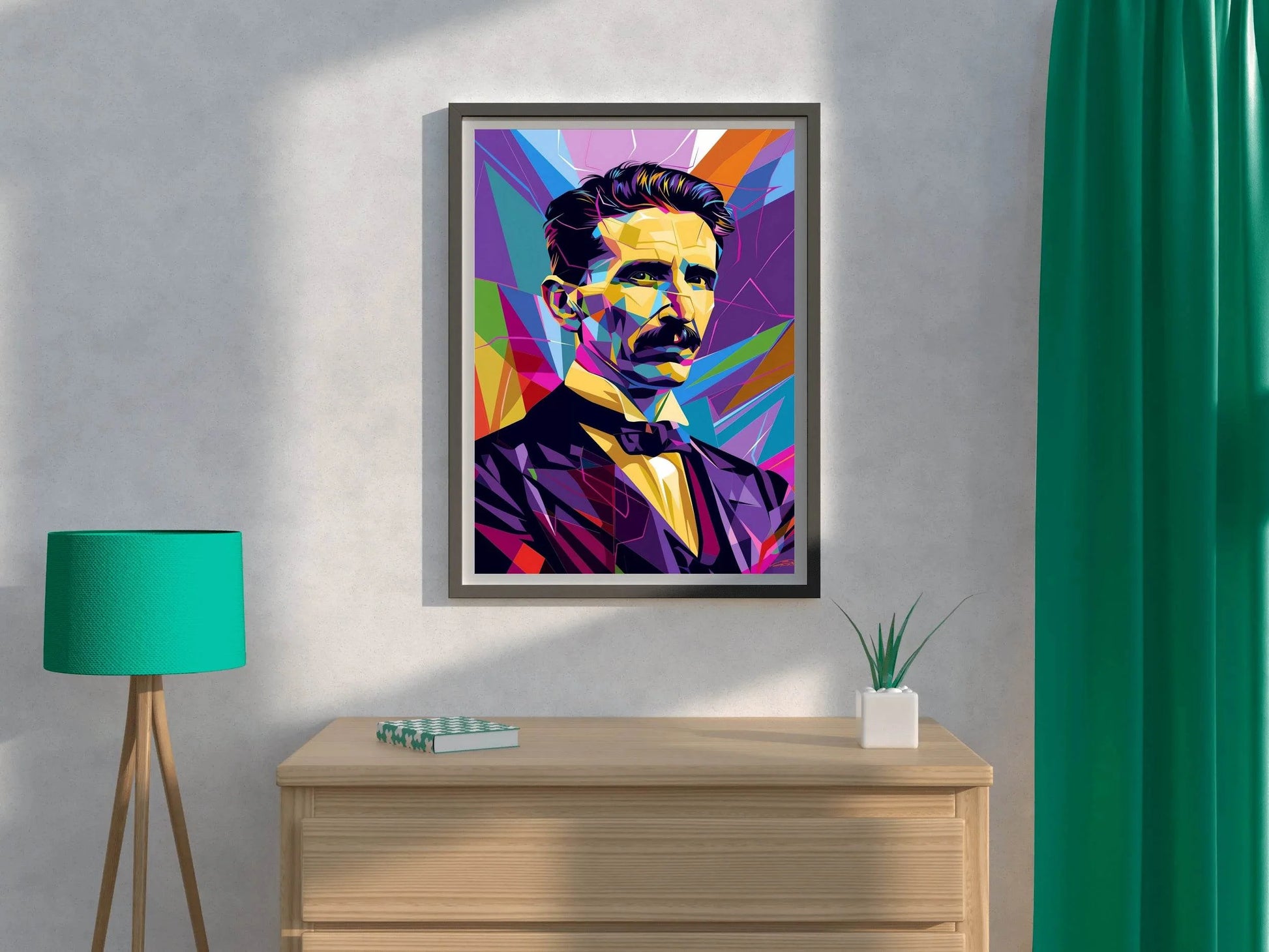 Energy in Color The Spirit of Nikola Tesla Wall Art - beink online art store