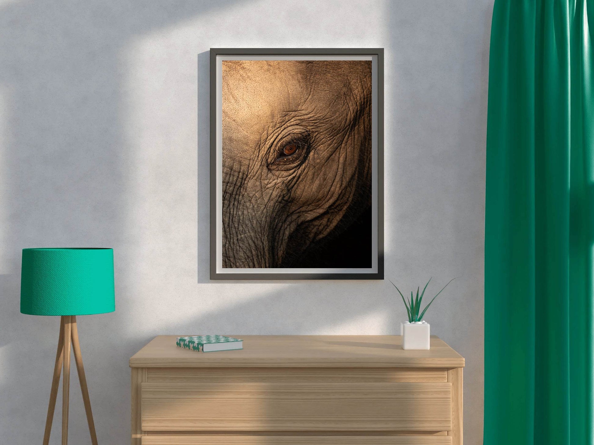 Eye of a Giant Elephant Wall Art - beink online art store