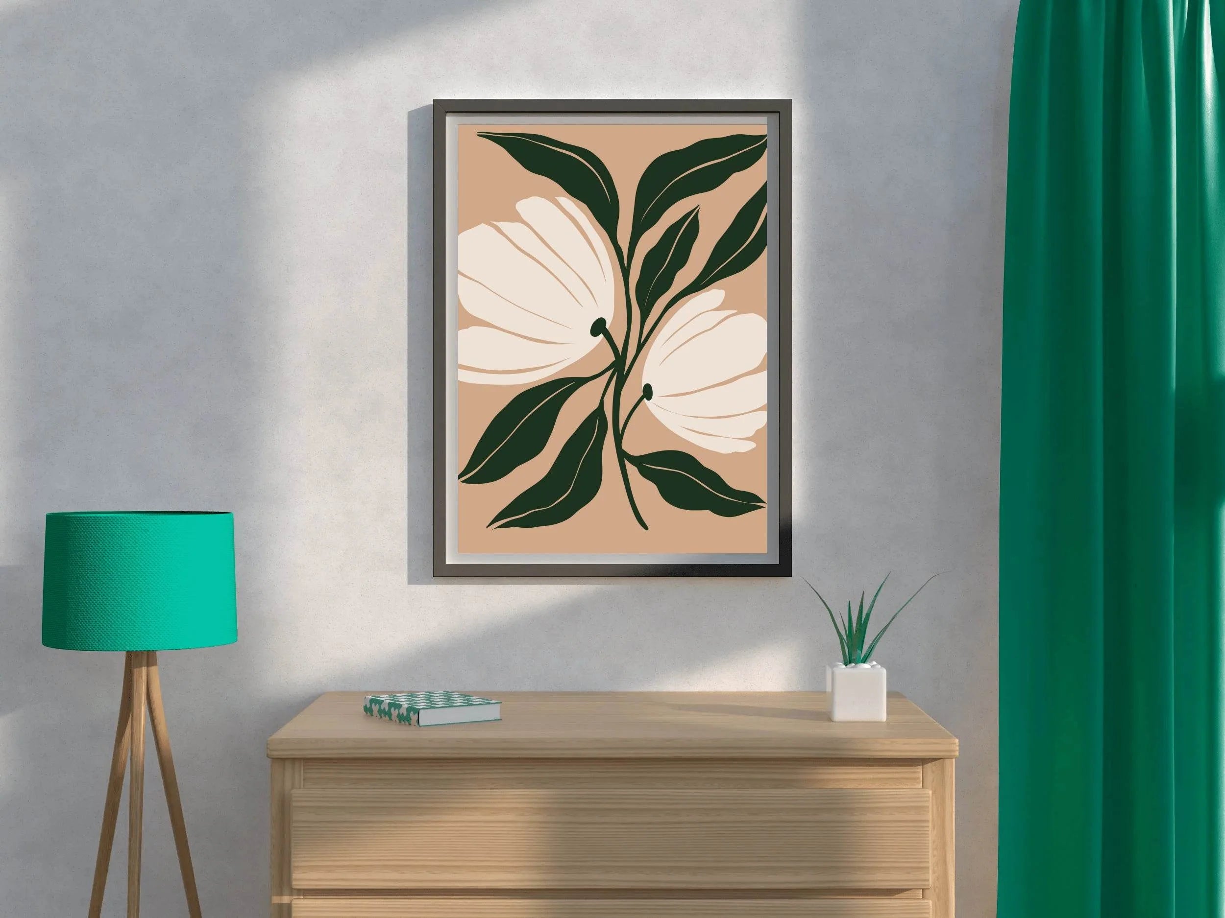 Blossom Minimalist Flowers ArtWork - beink online art store