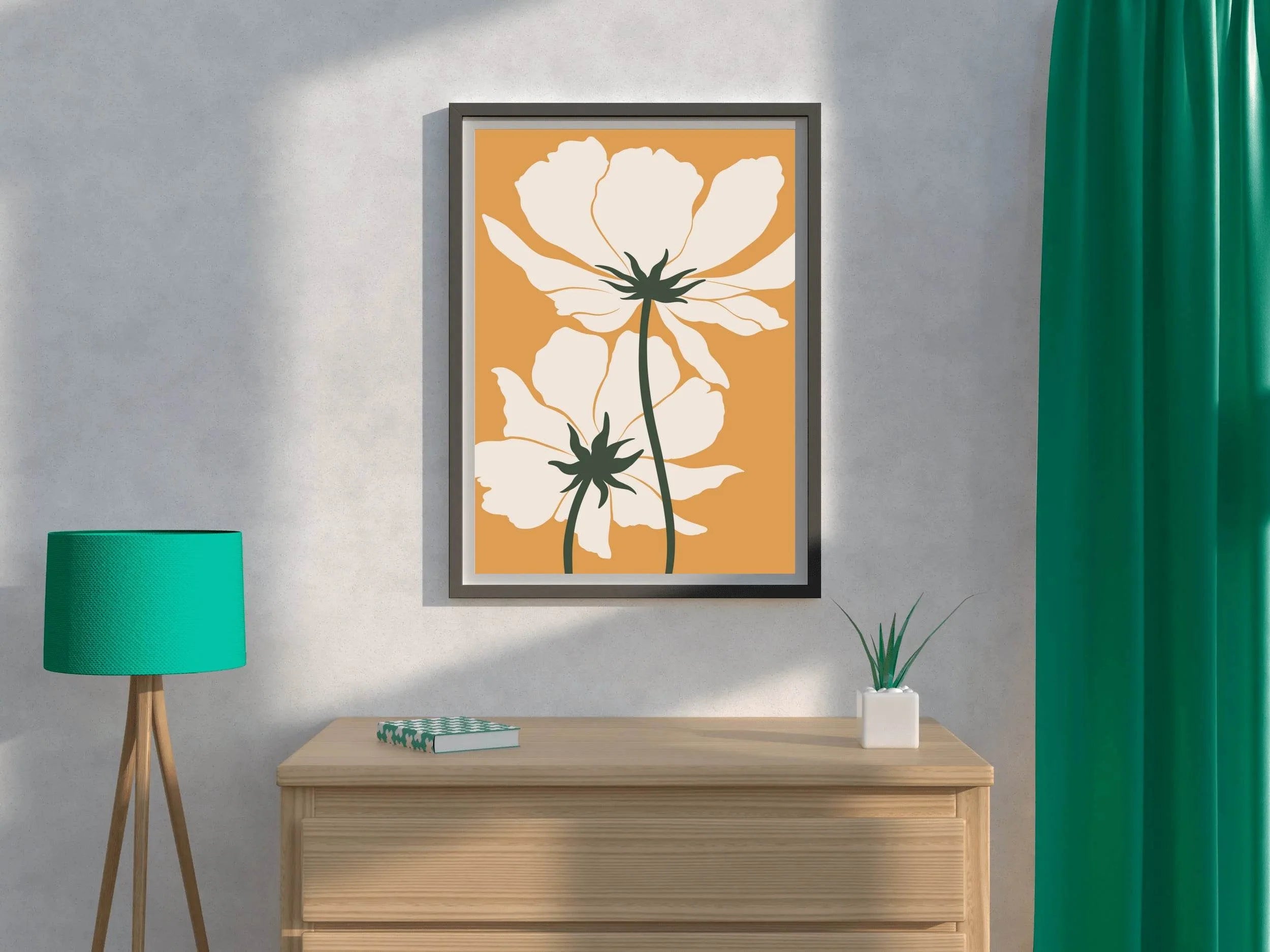 Beautiful Poppy Flowers Wall Art - beink online art store