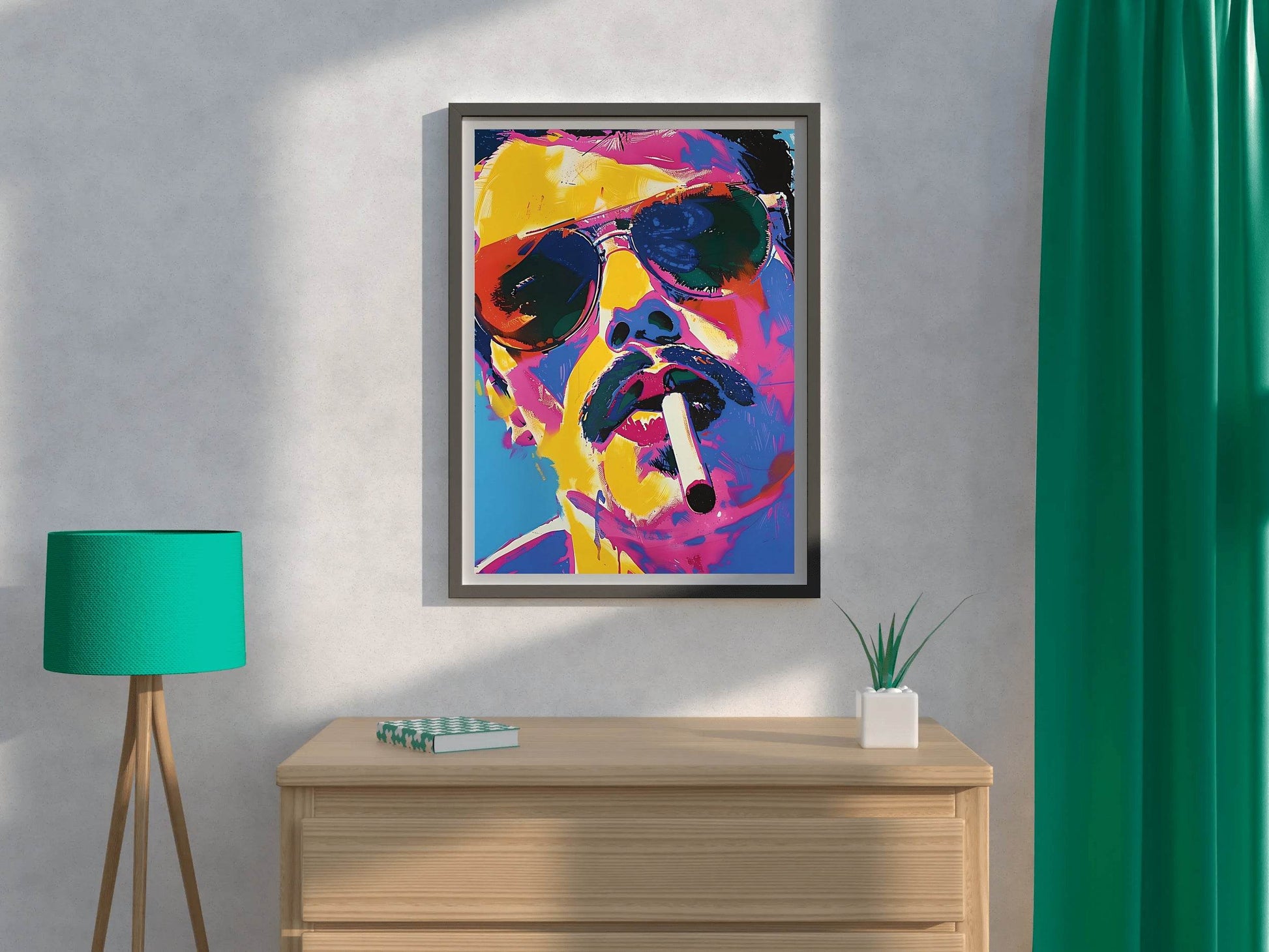 Bold Portrait Colorful Man Wall Art - beink online art store