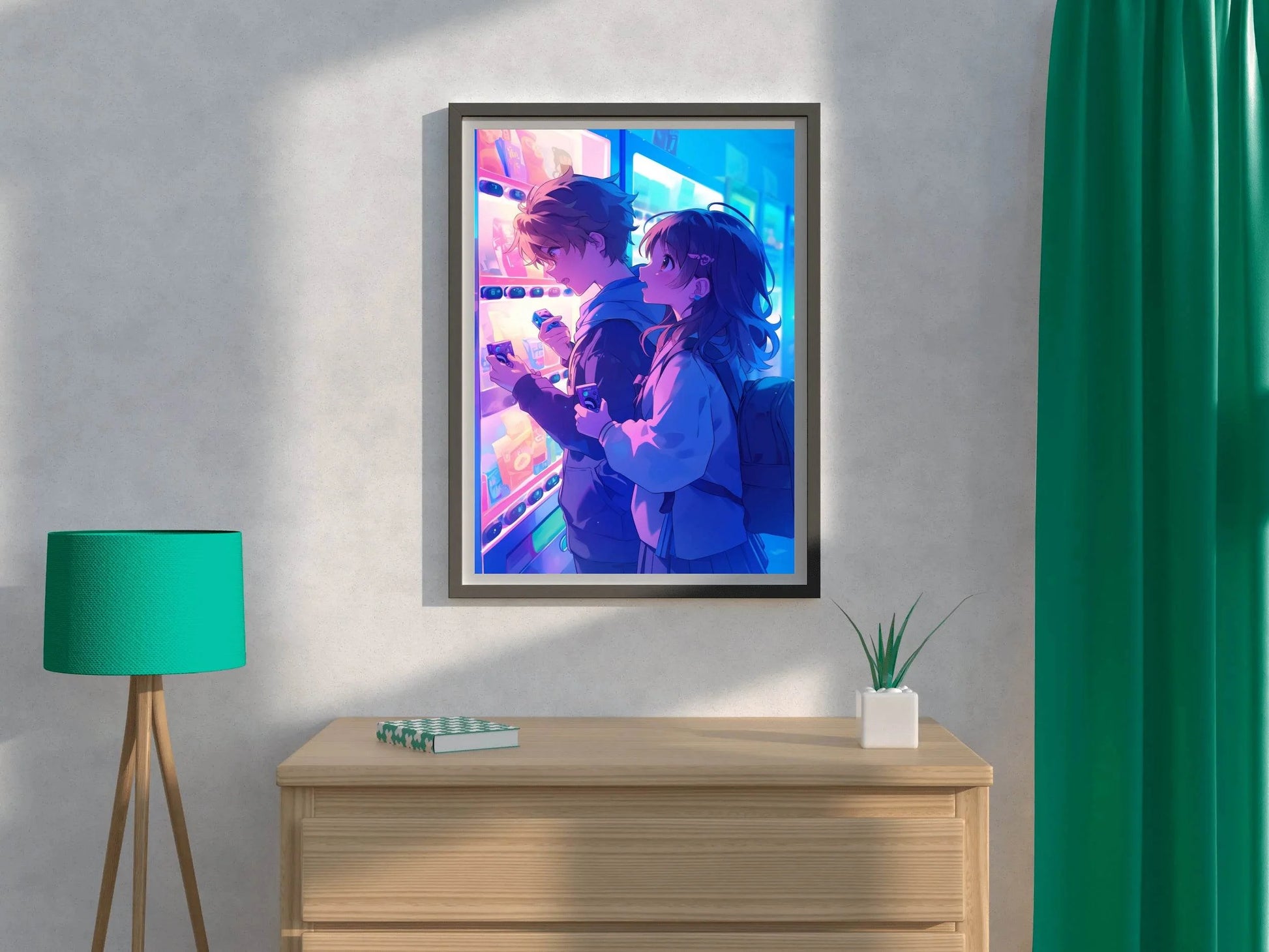 Anime Couple Wall art - beink online art store