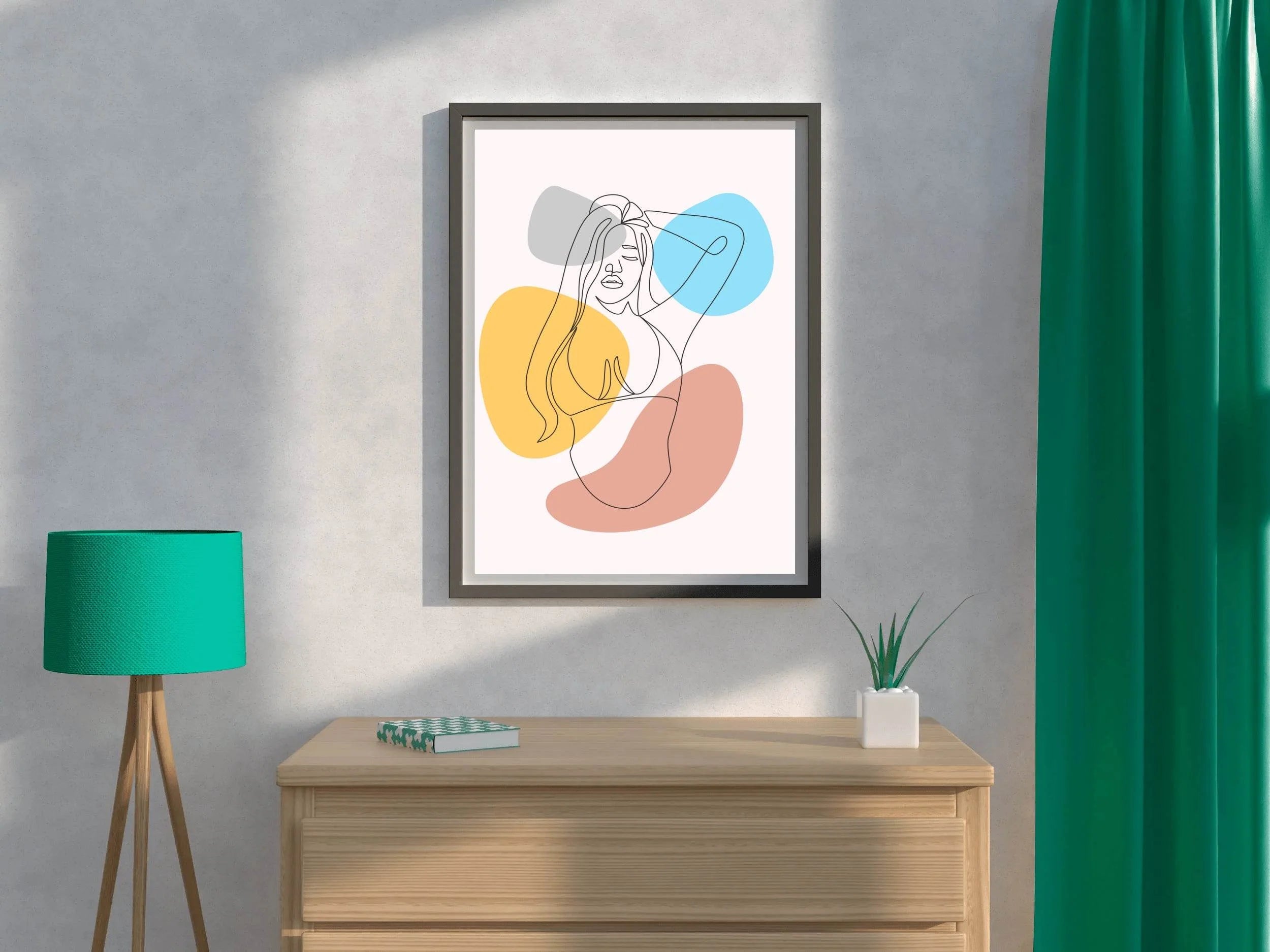 Minimal Design of The Female Body Wall Art - beink online art store