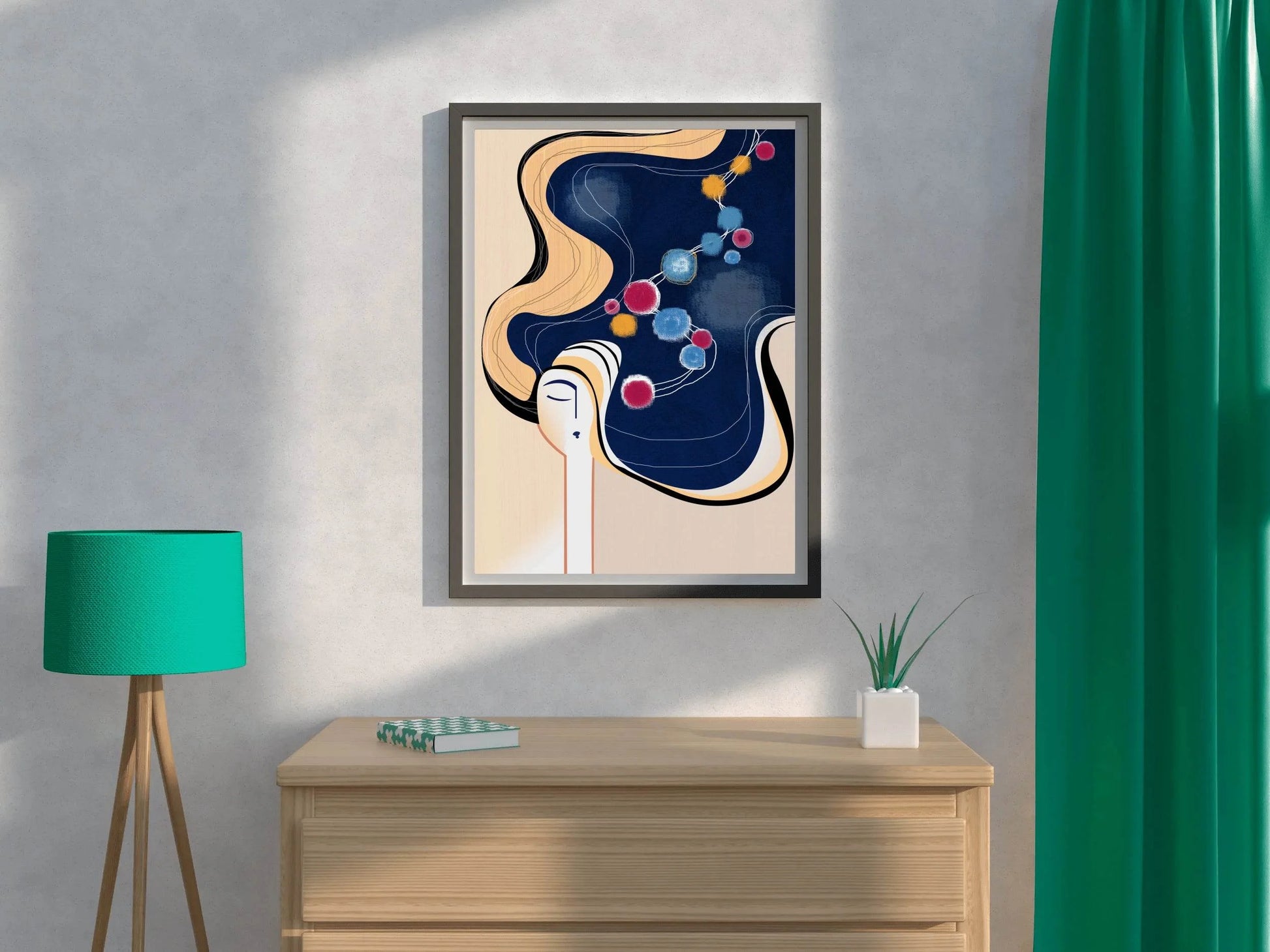 Women Thoughts Geometric Idealization Abstract Wall Art - beink online art store