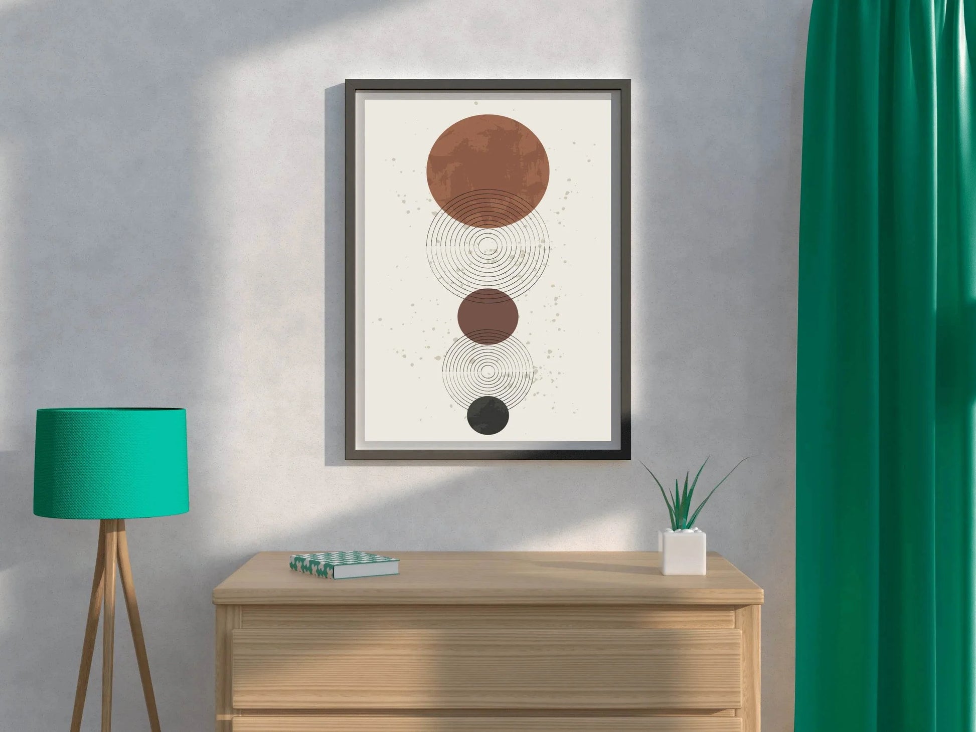 Geometric Circular Abstract Wall Art - beink online art store