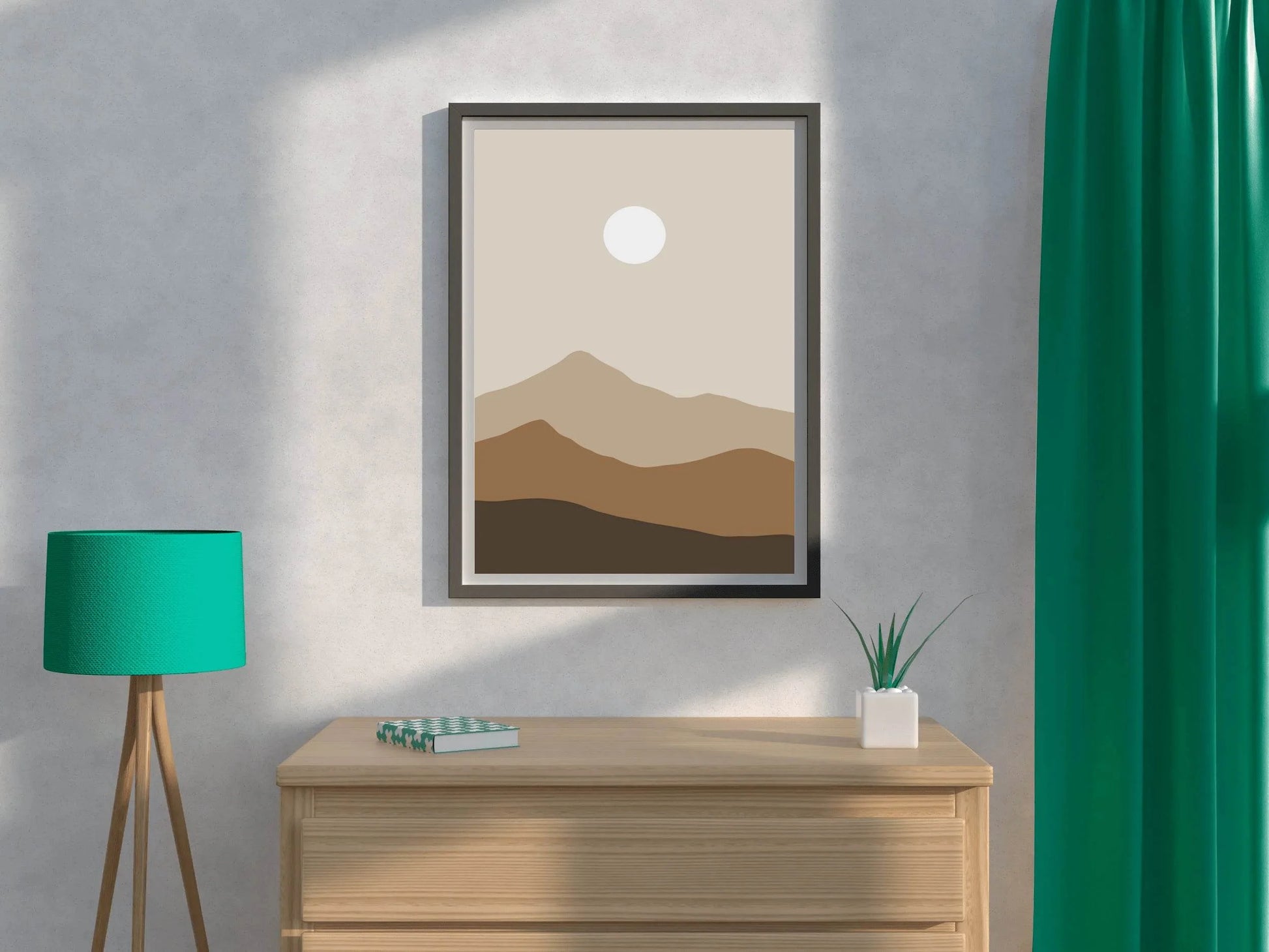 Abstract Mountain Painting ArtWork - beink online art store