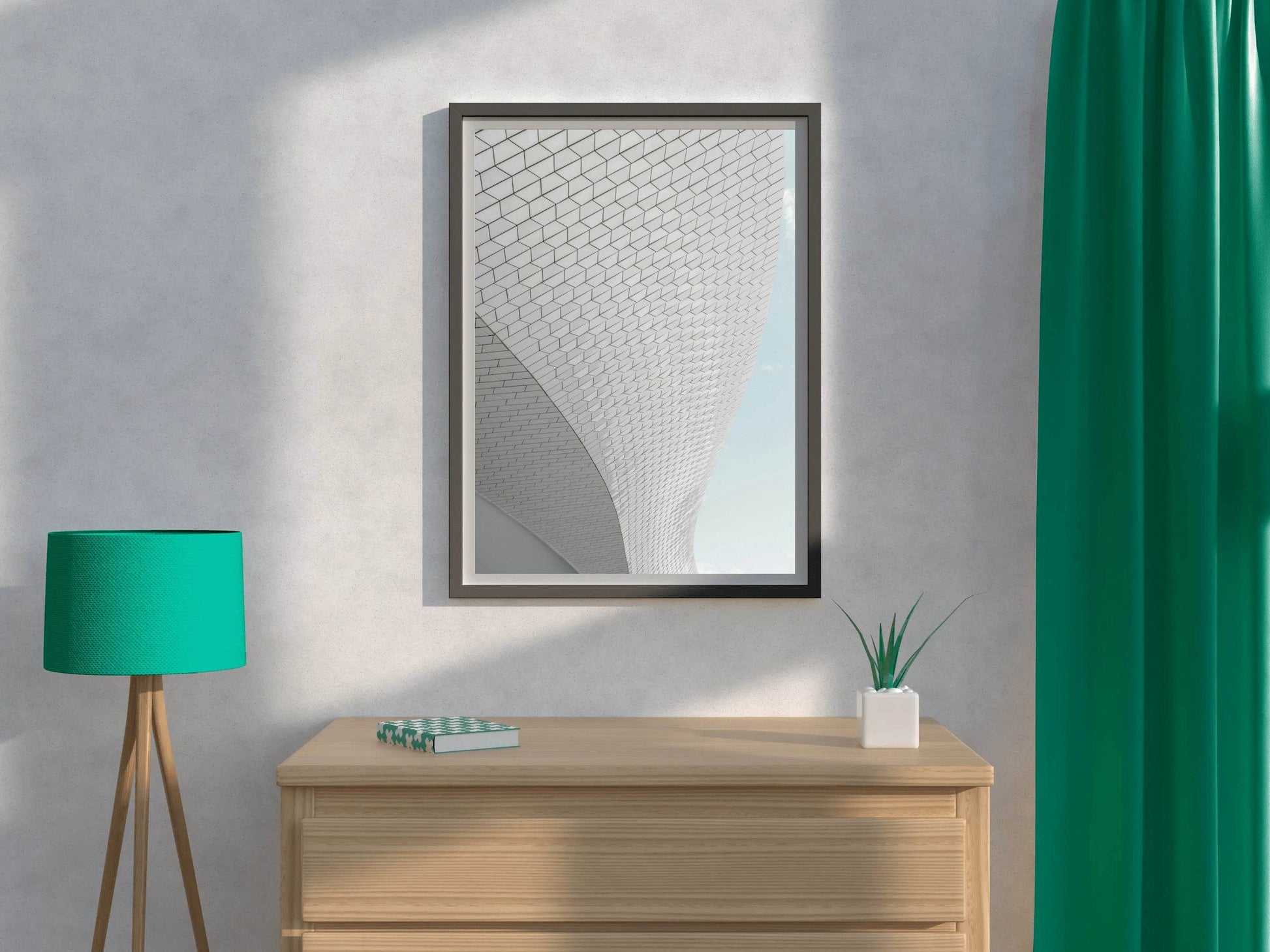 Building Bottom Curved View Abstract Wall Art - beink online art store