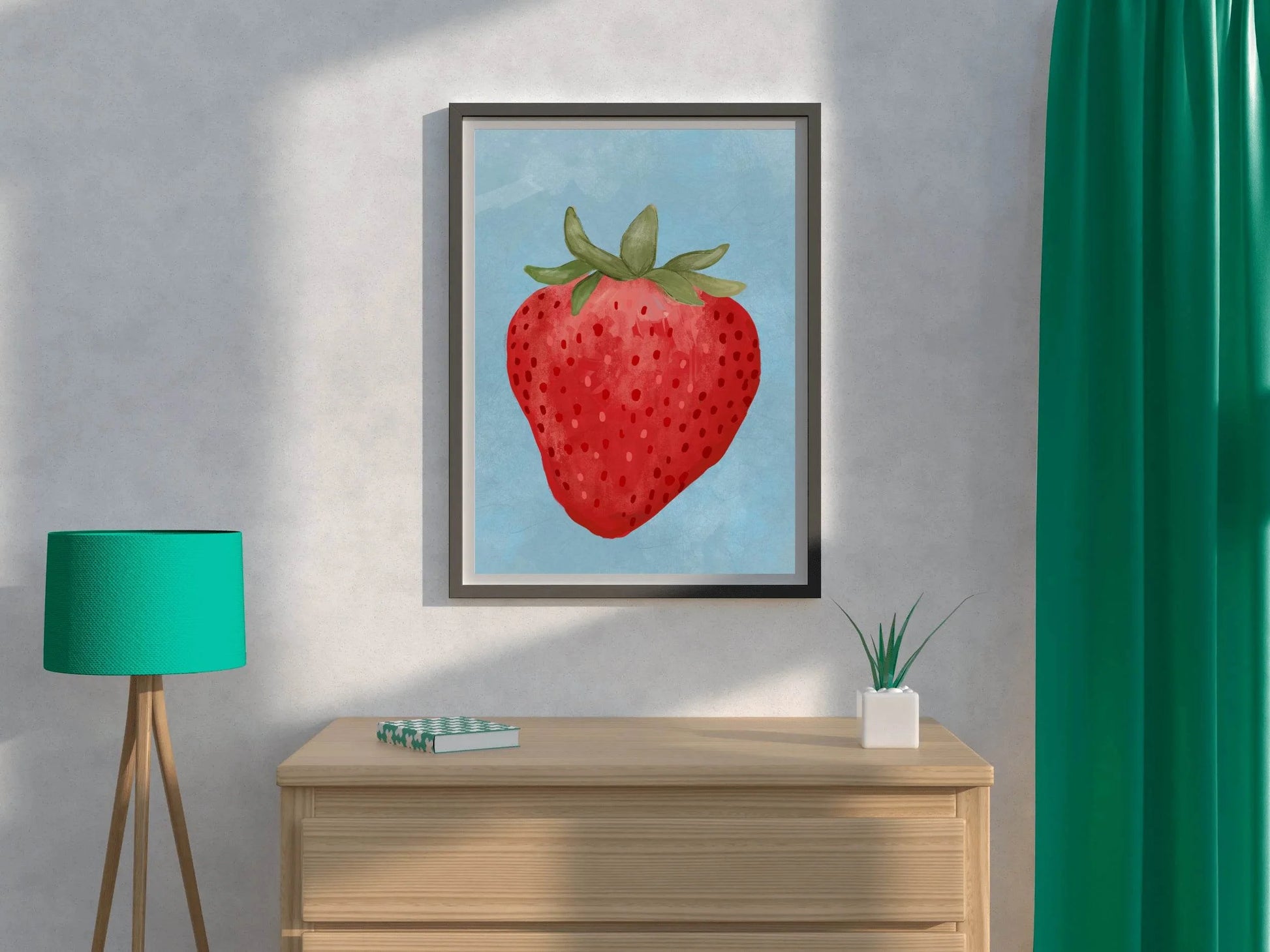 Strawberry Painting Wall Art - beink online art store