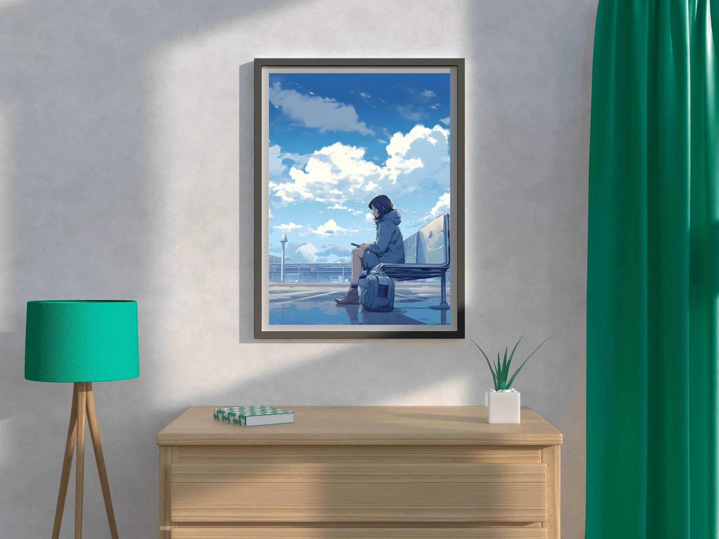 Sad Anime Boy Wall Art - beink online art store