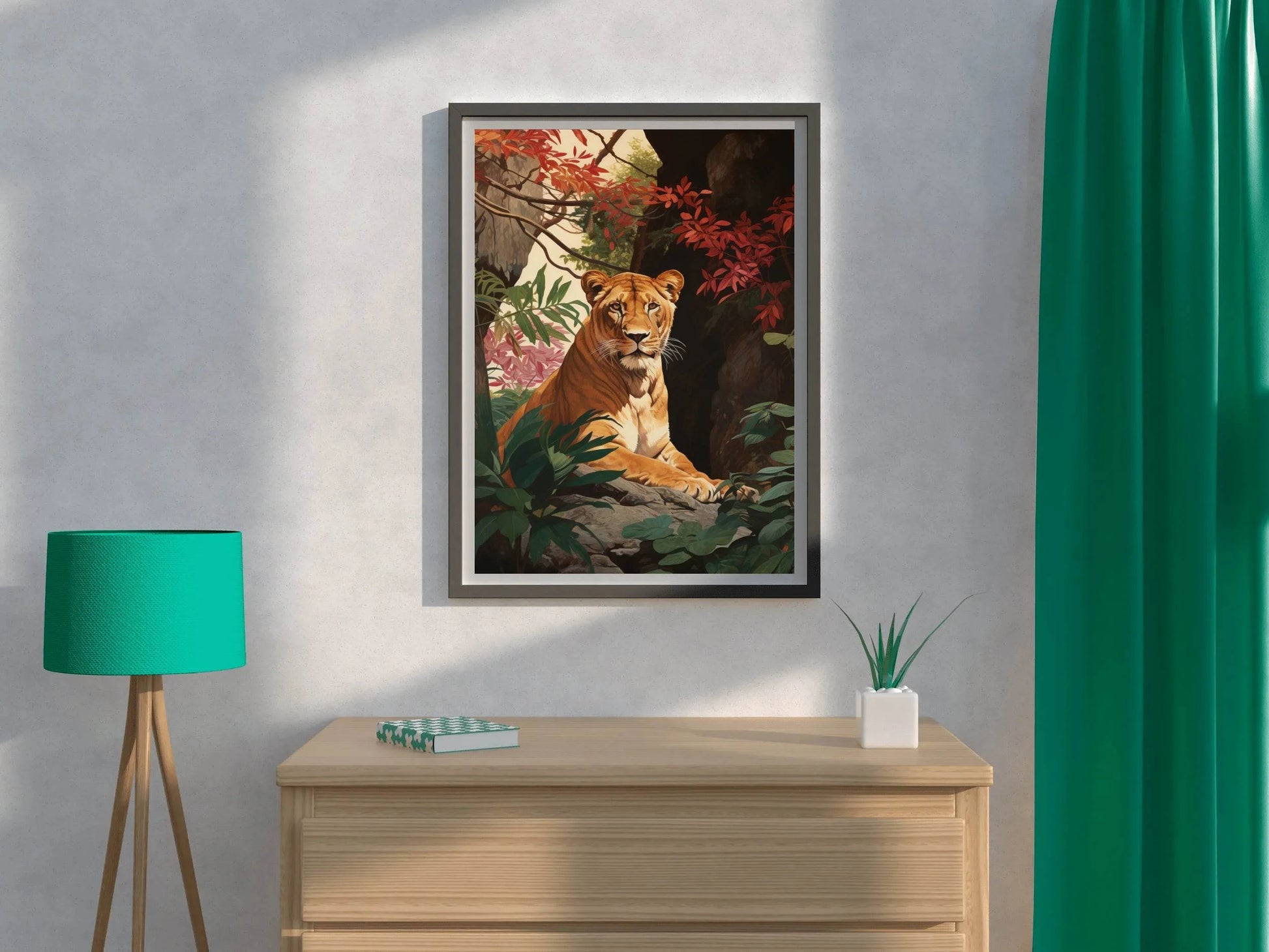 Watercolor Painting of Tiger Wall Art - beink online art store