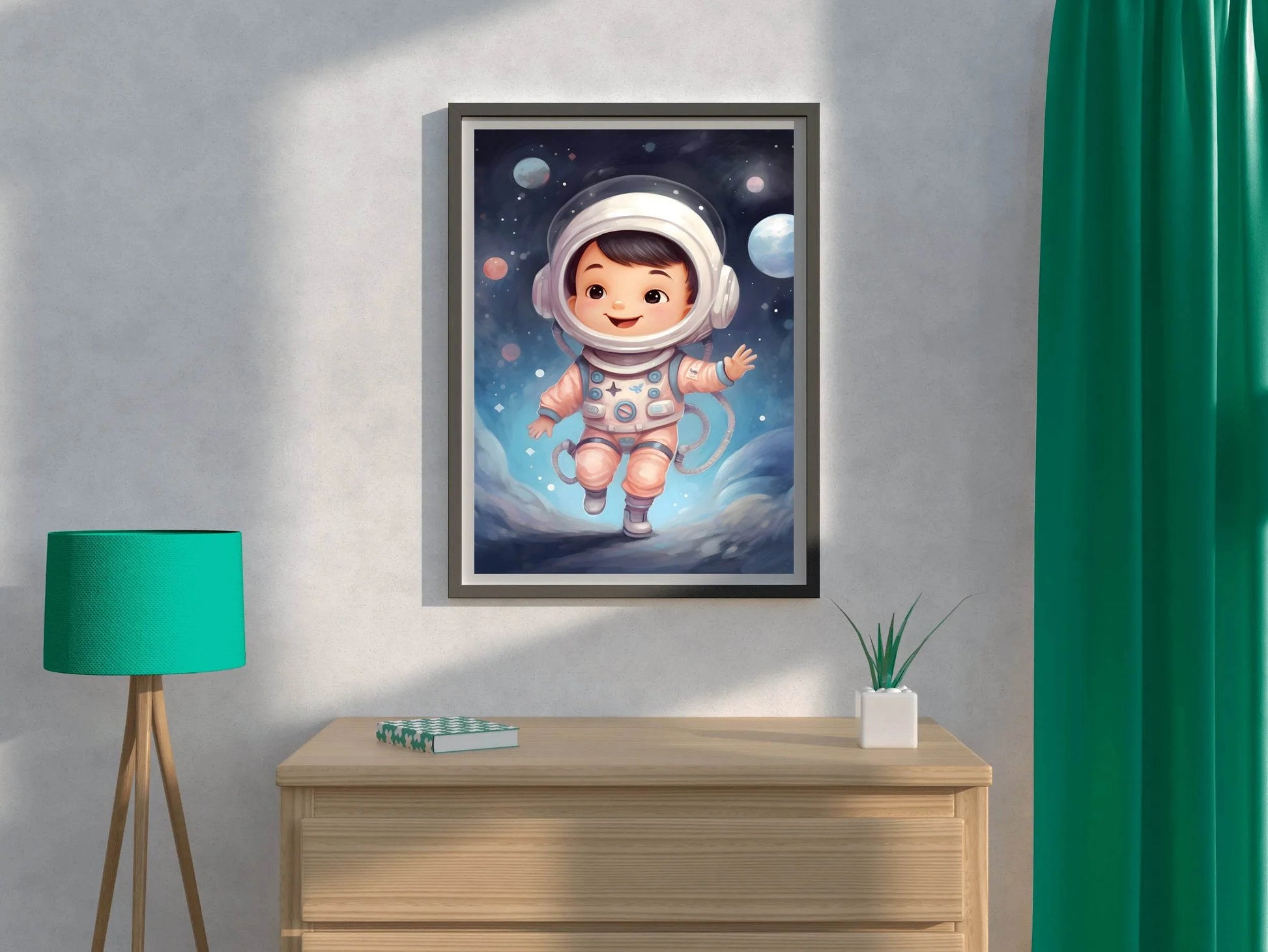 Cute Baby Astronaut Artwork - beink online art store