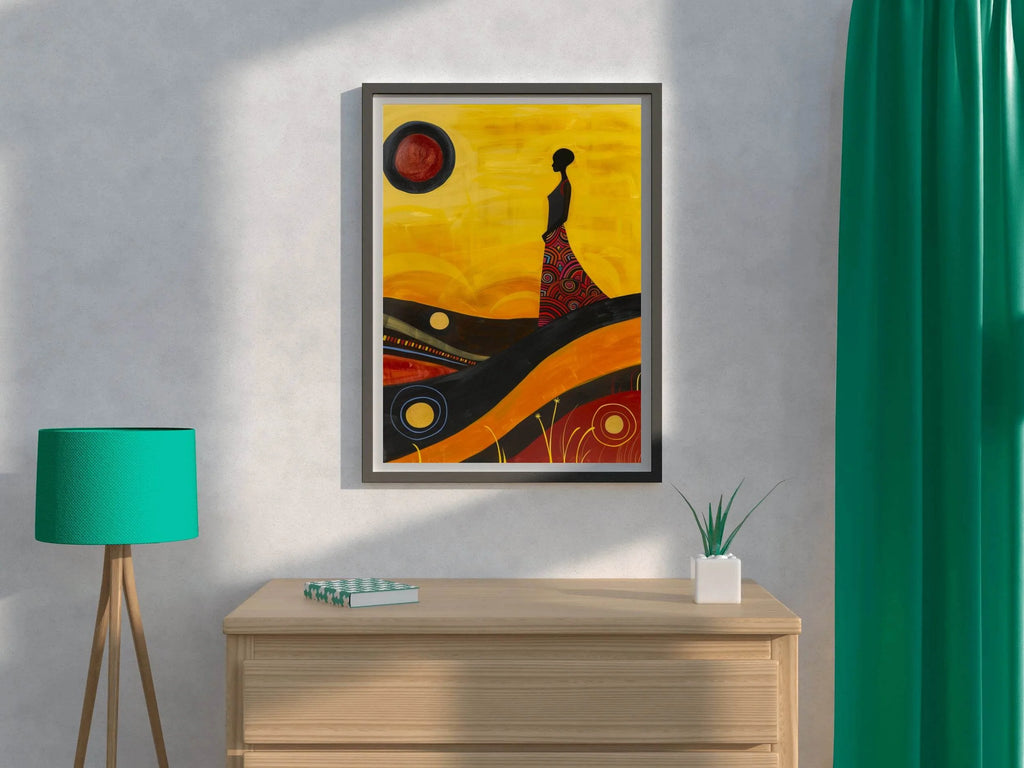 Women Yellow Wall Art - beink online art store