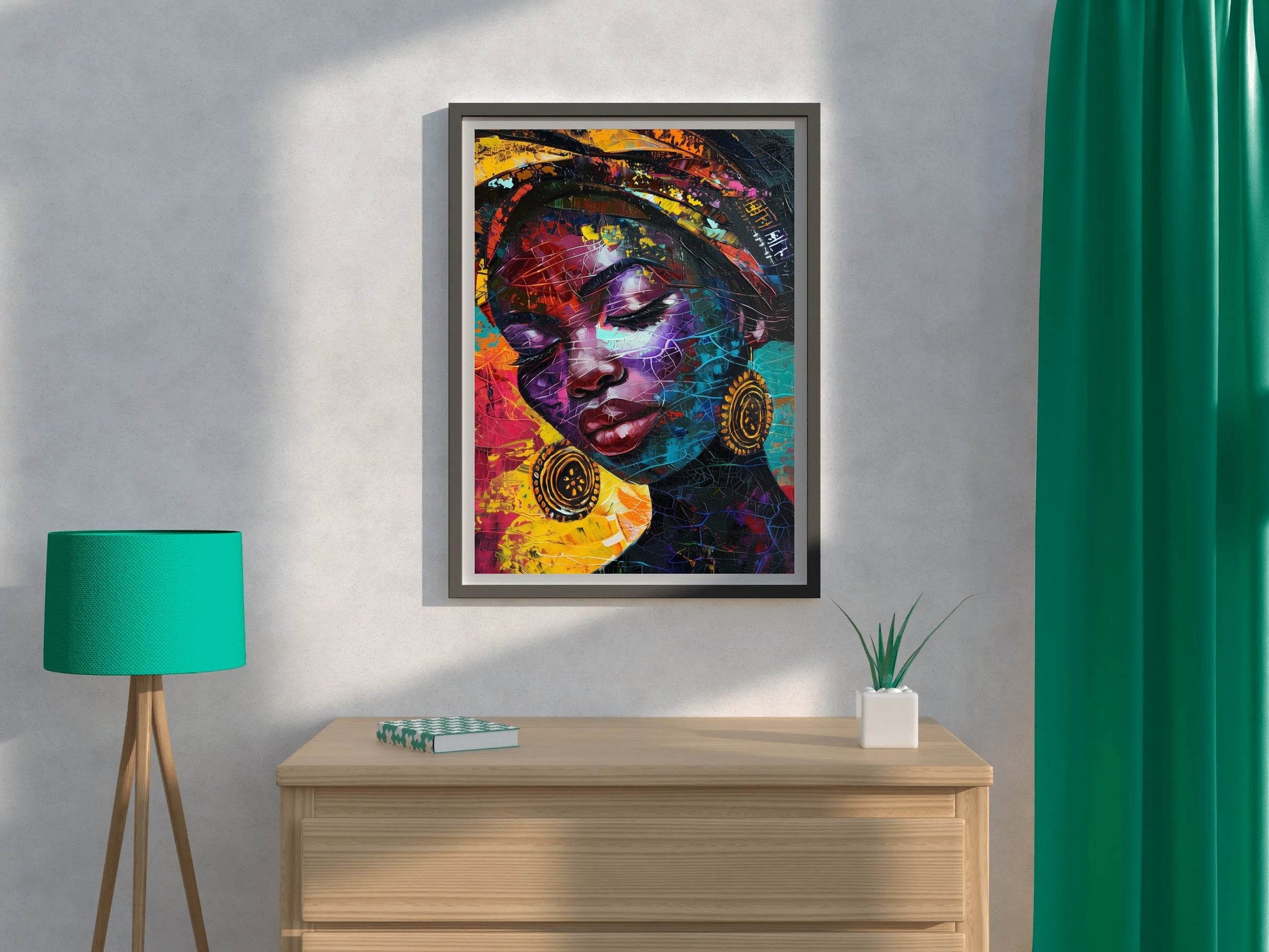 Maasai African Woman Wall Art - beink online art store