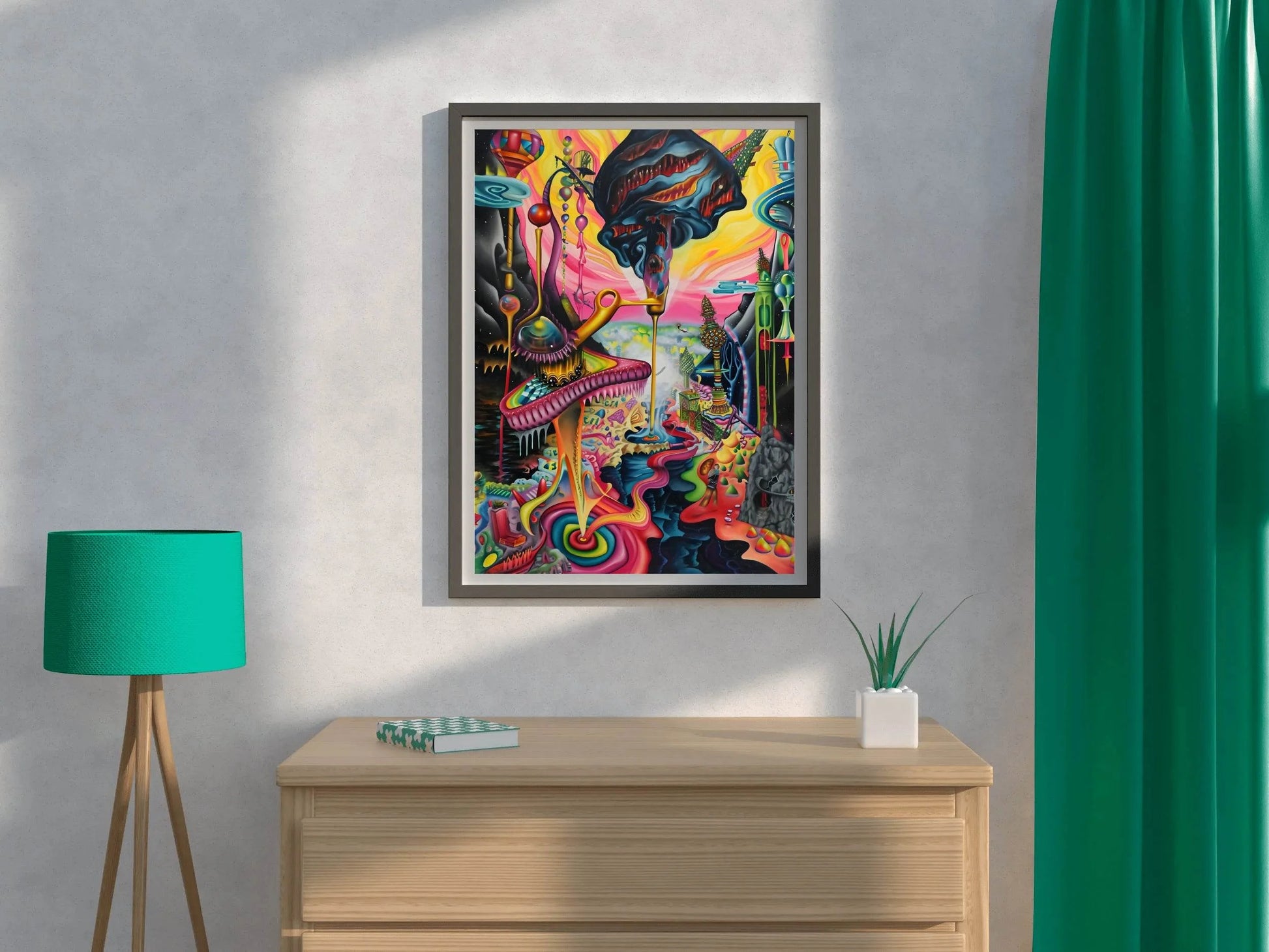Colorful Fantasy Planet Wall Art - beink online art store