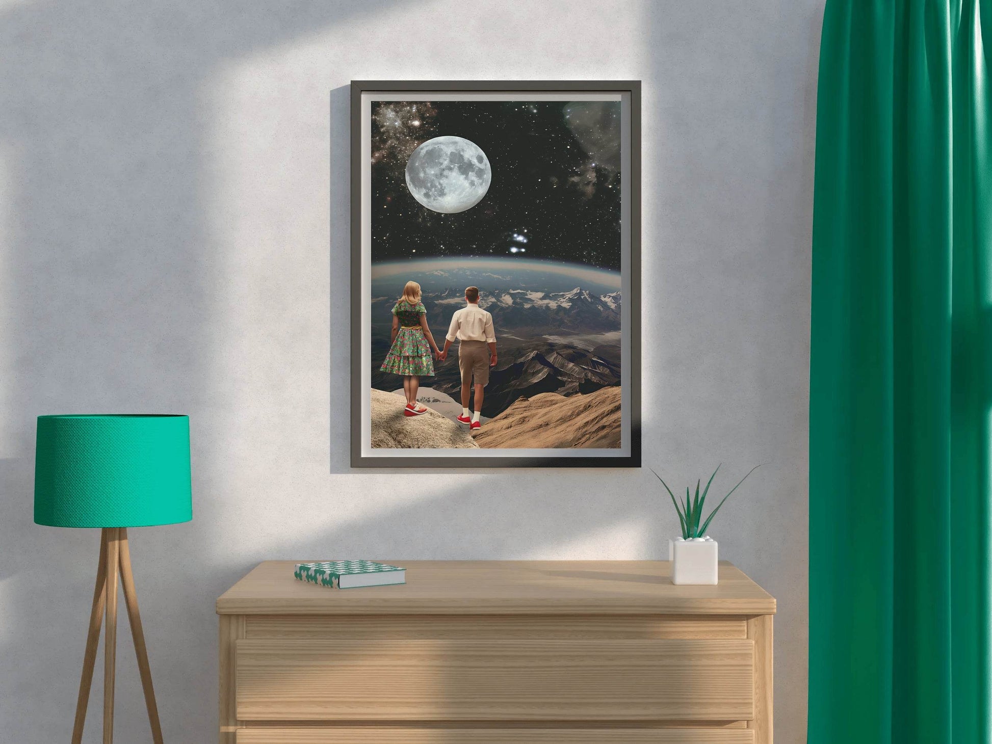The View Of Space From A Couple Point of View Wall Art - beink online art store