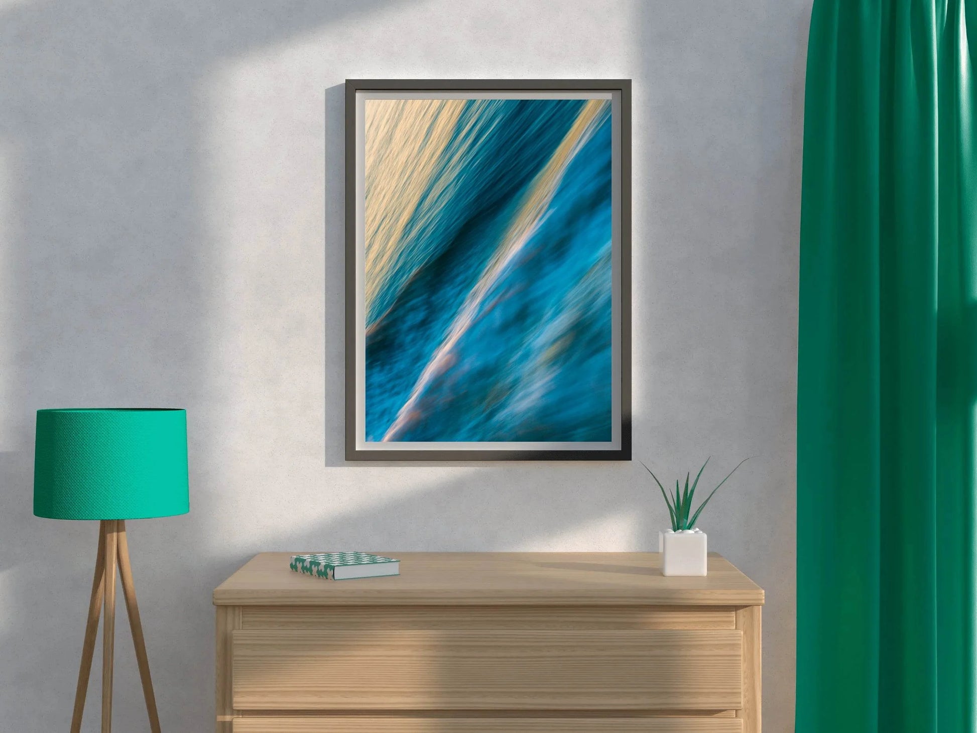 Sea Waves Abstract Wall Art - beink online art store