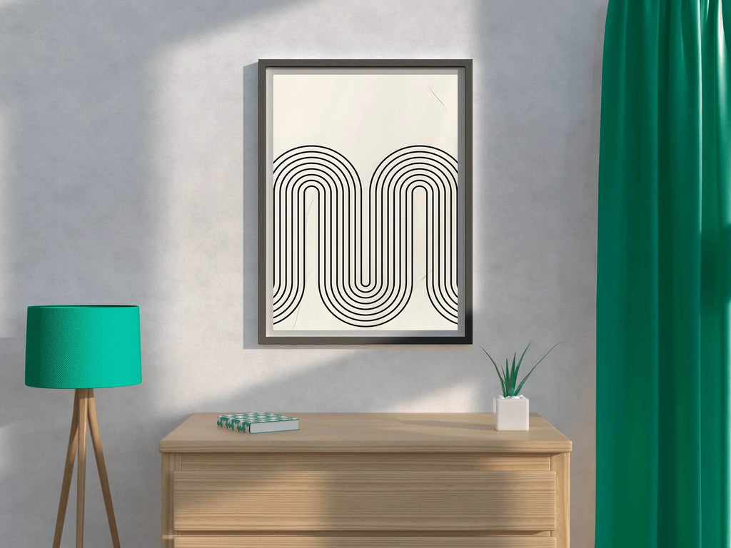 Wavy Path Modern Wall Art - beink online art store