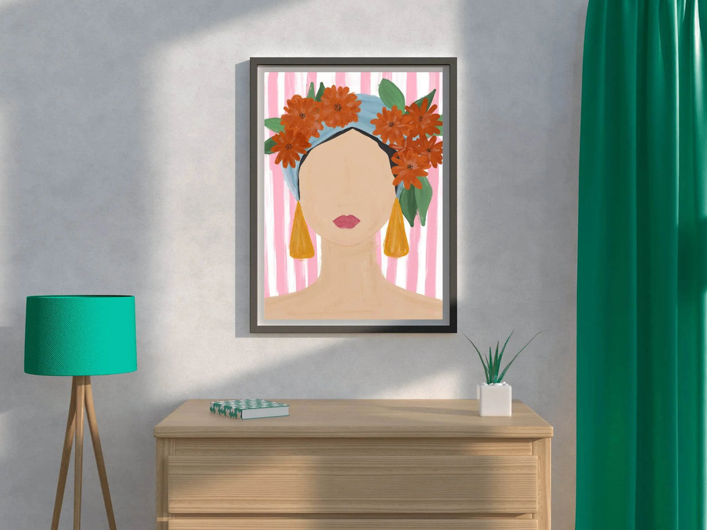 Painting A Woman Without A Face Wall Art - beink online art store