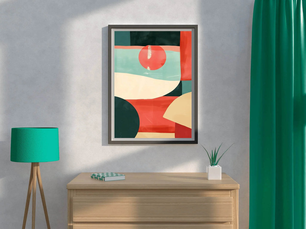 Colorful Shape Pattern Digital Art - beink online art store