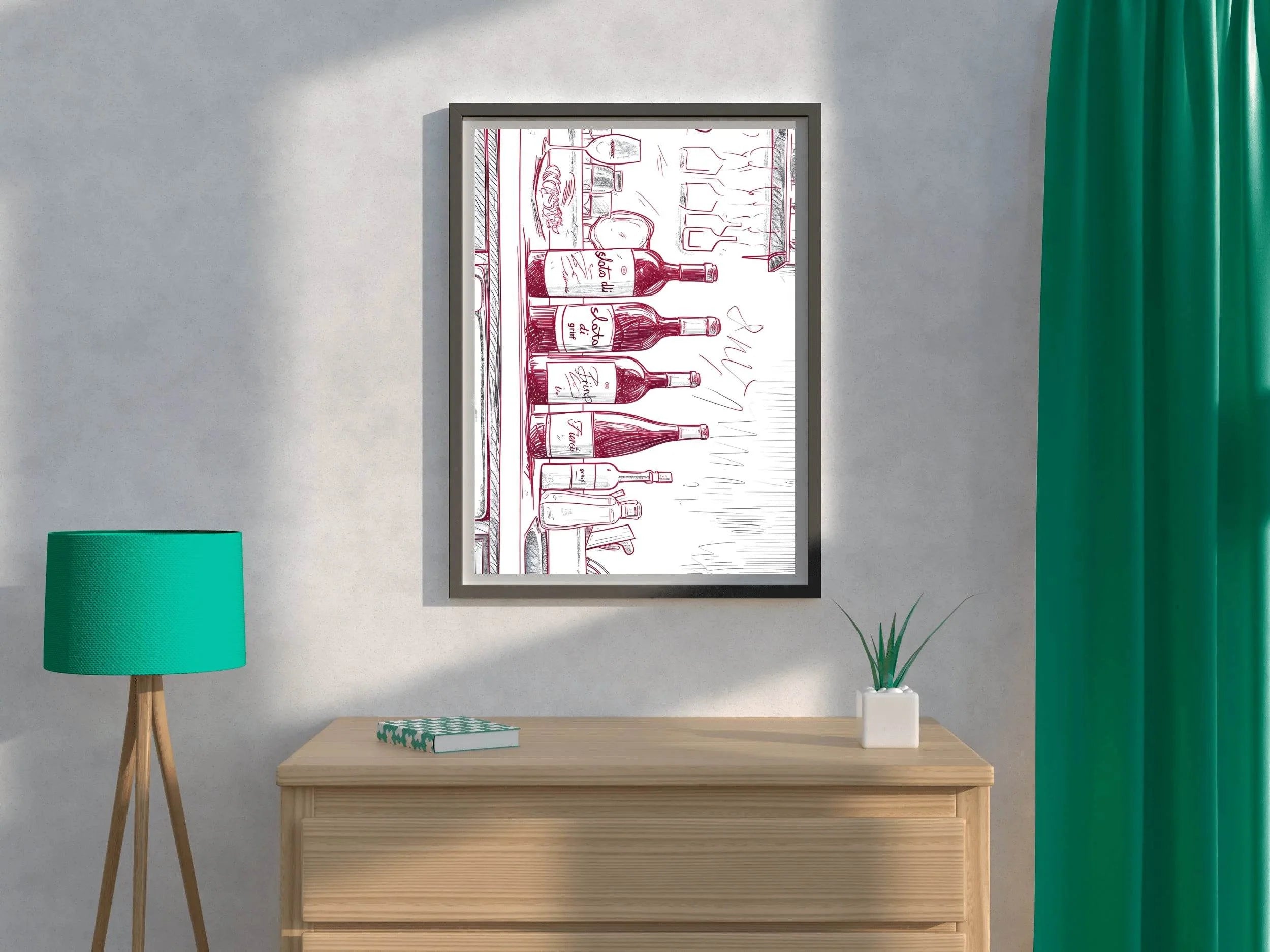 Champagne Bar Painting Wall Art - beink online art store