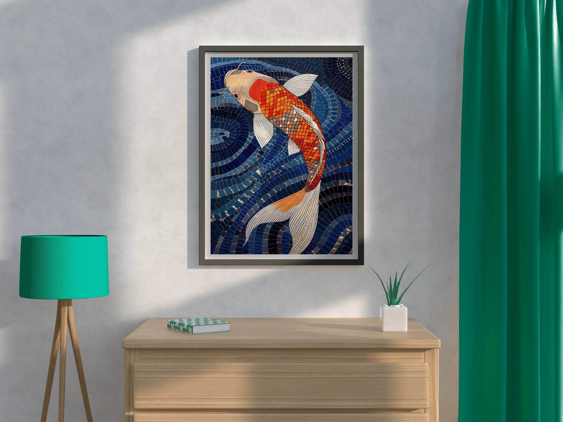 Koi Fish Painting Wall Art - beink online art store