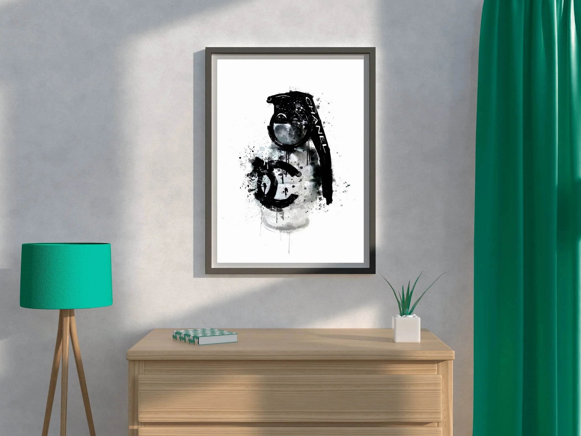 Spray Paint Chanel Logo - Chanel Chaos Wall Art - beink online art store