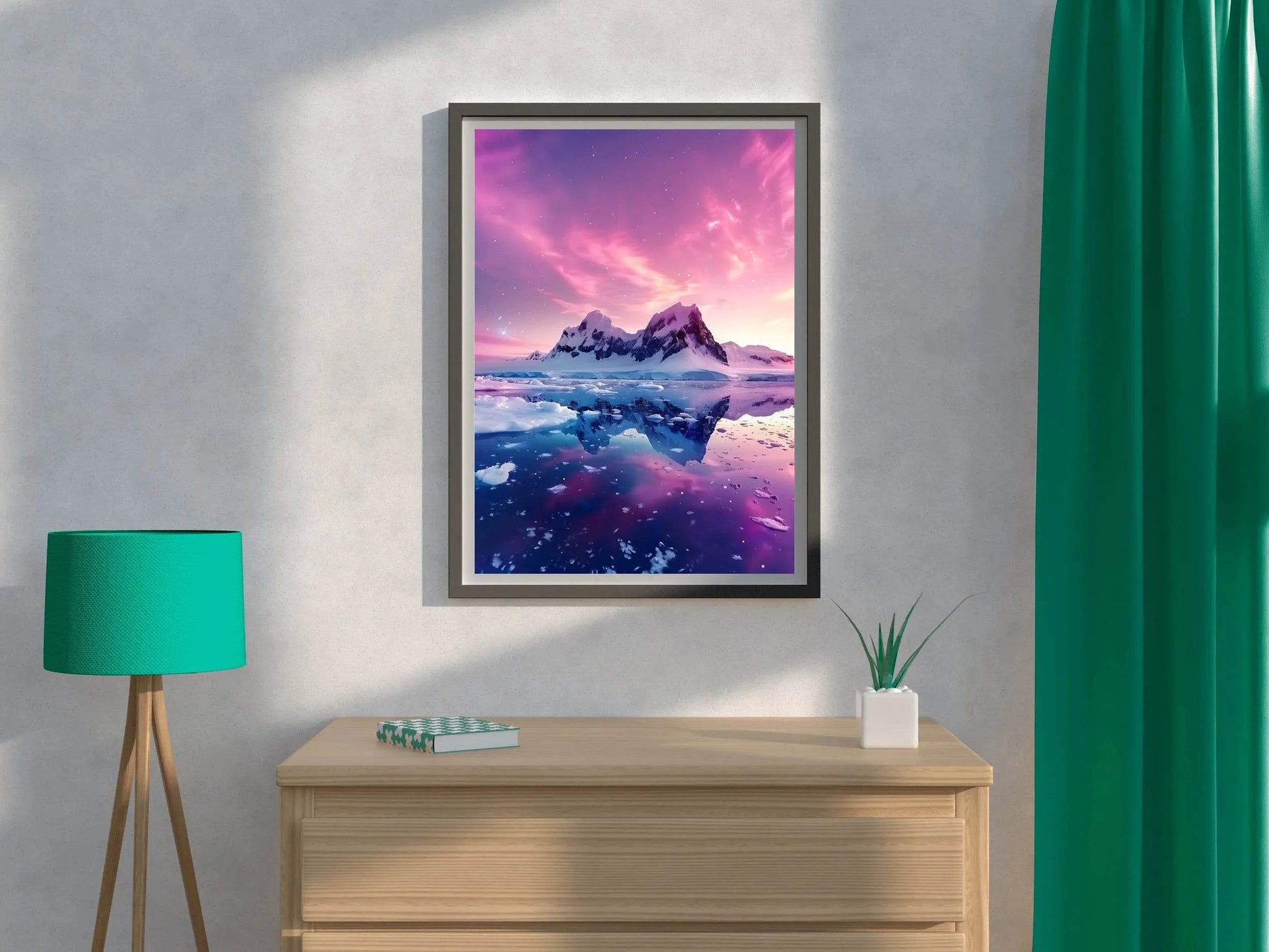 Polar Twilight Reflection Wall Art - beink online art store