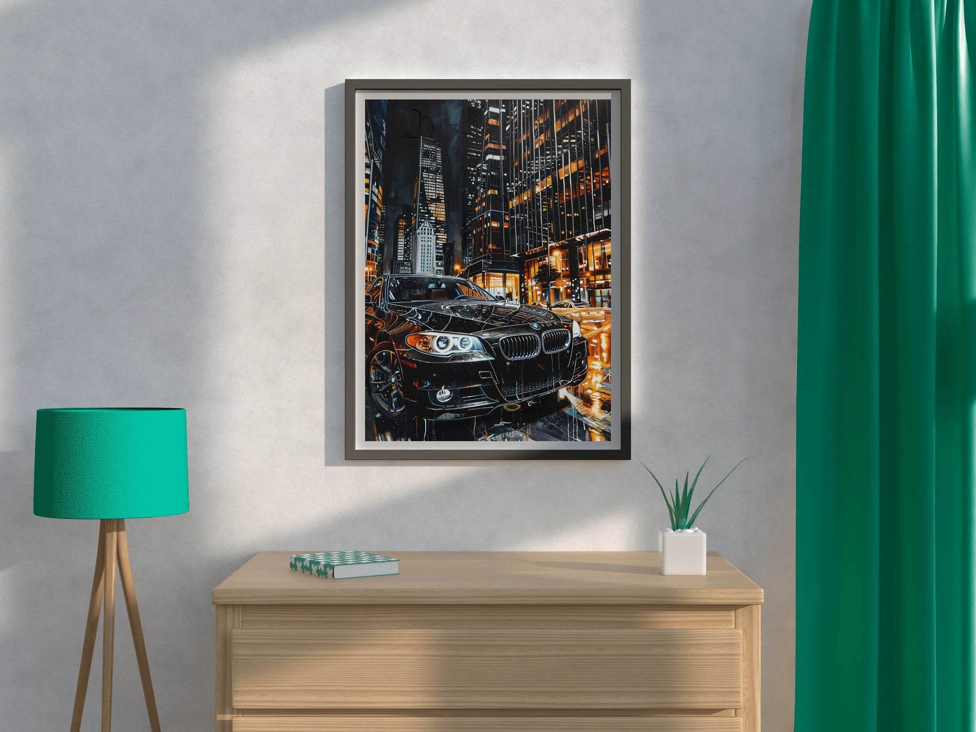 BMW Painting With Watercolor Wall Art - beink online art store
