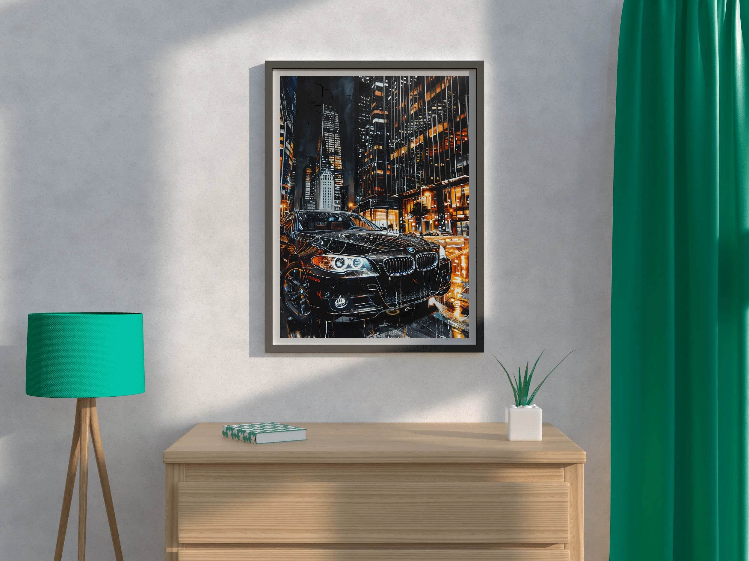 BMW Painting With Watercolor Wall Art - beink online art store