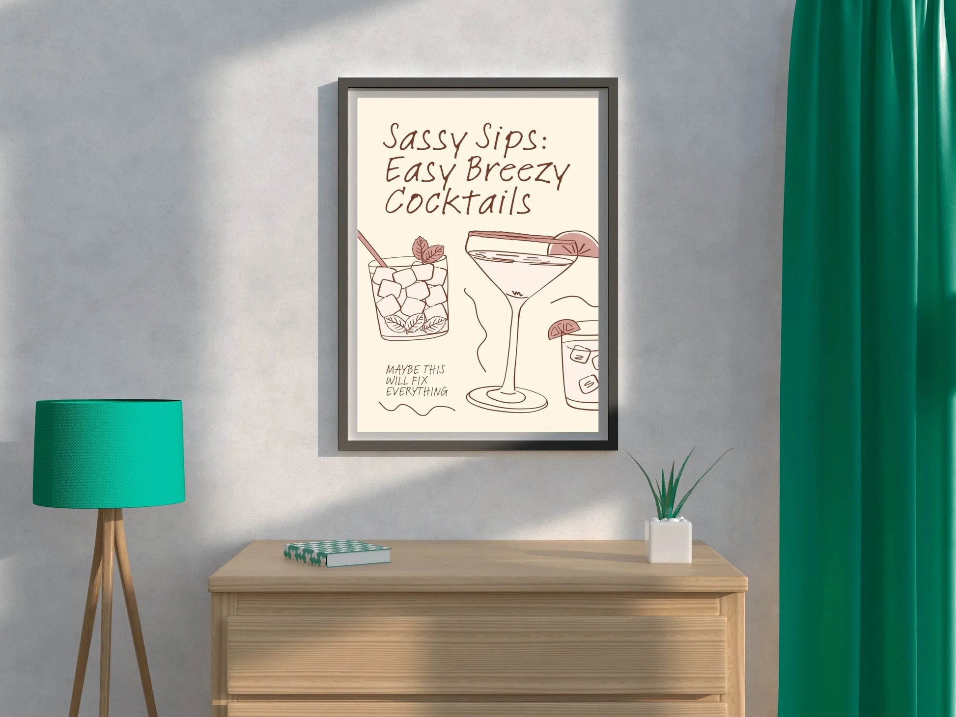 Ice Cocktail Wall Art - beink online art store