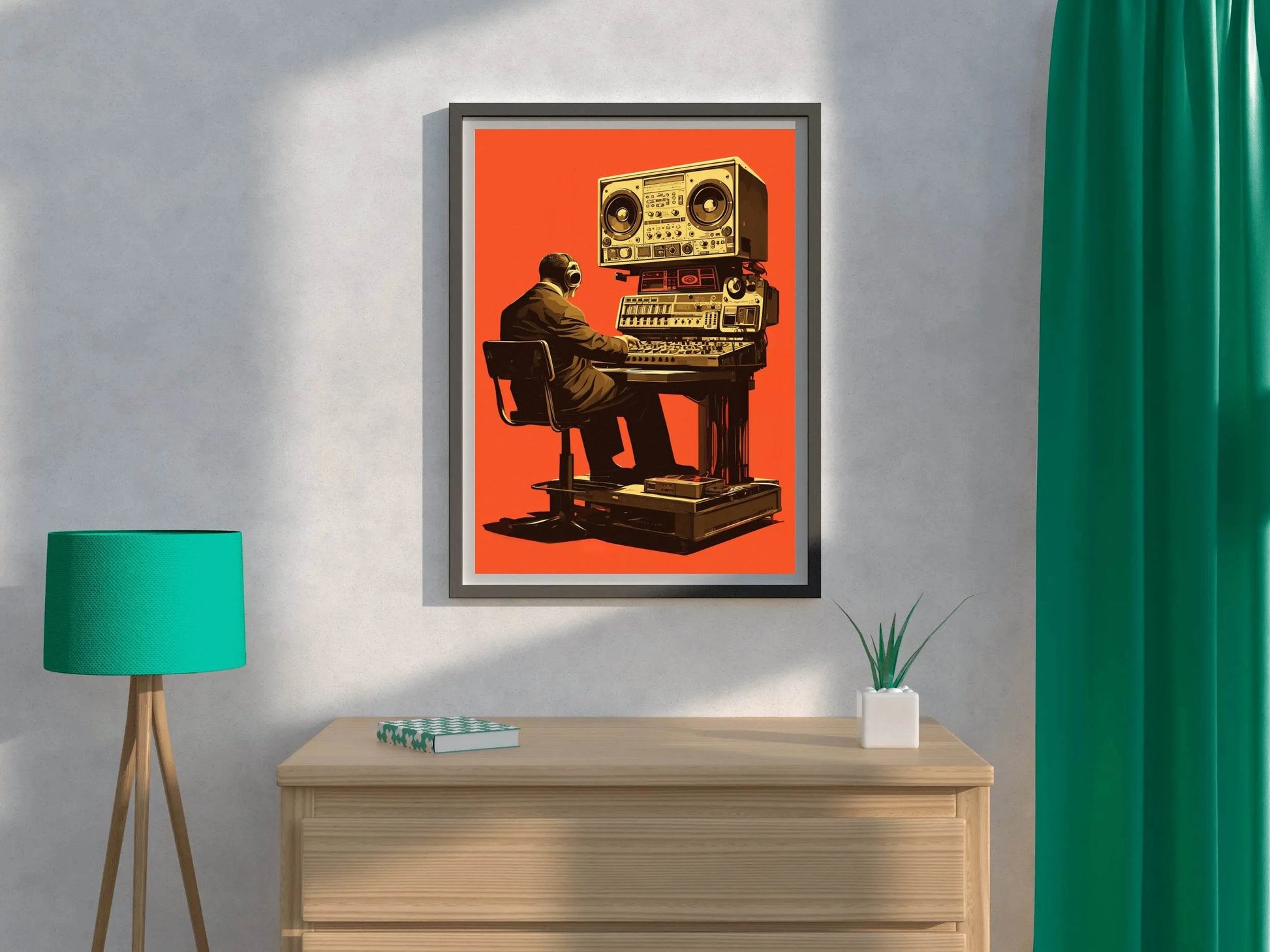 Radio Technology Integration System Wall Art - beink online art store