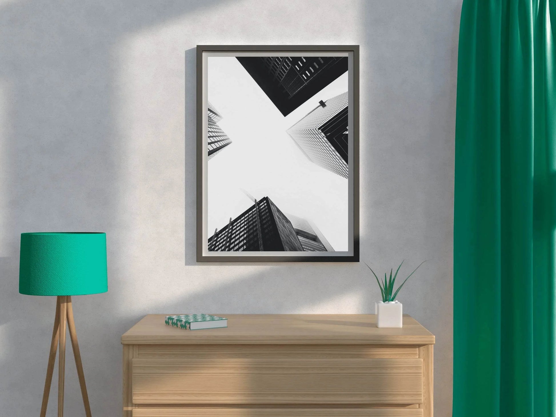 High Rise Building Black & White Wall Art - beink online art store