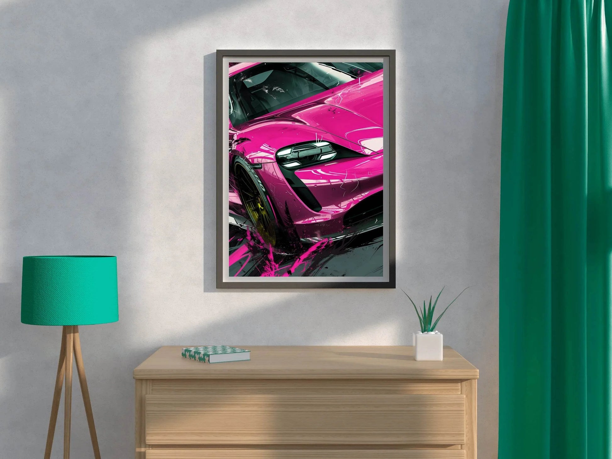 Porsche Taycan Turbo GT Wall Art - beink online art store