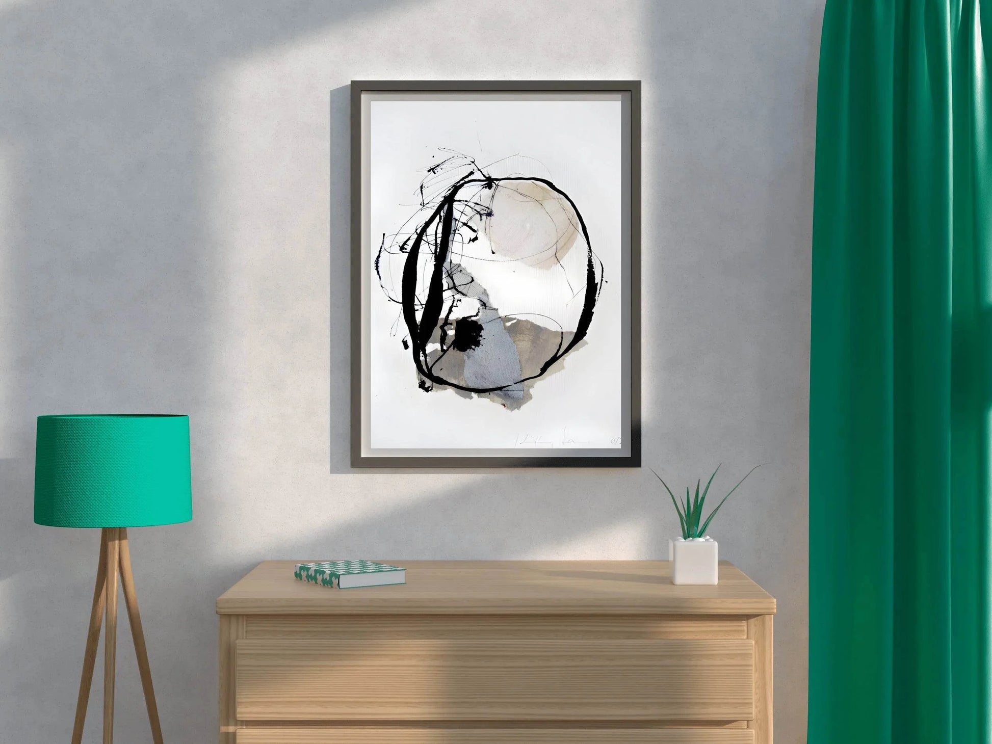 Cosmic Orbit Sketch Modern Wall Art - beink online art store