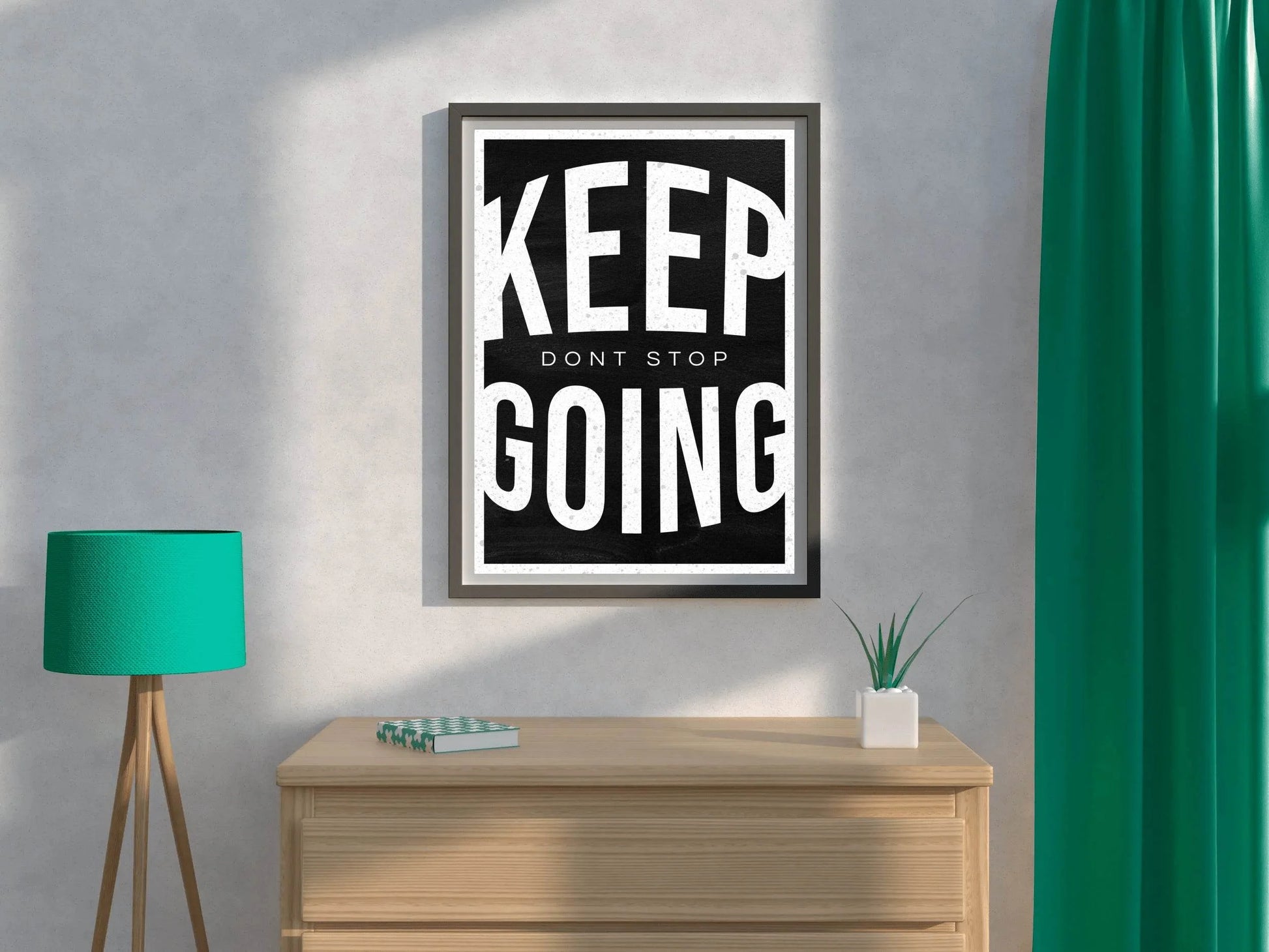 Keep Going Motivational Quote Wall Art - beink online art store