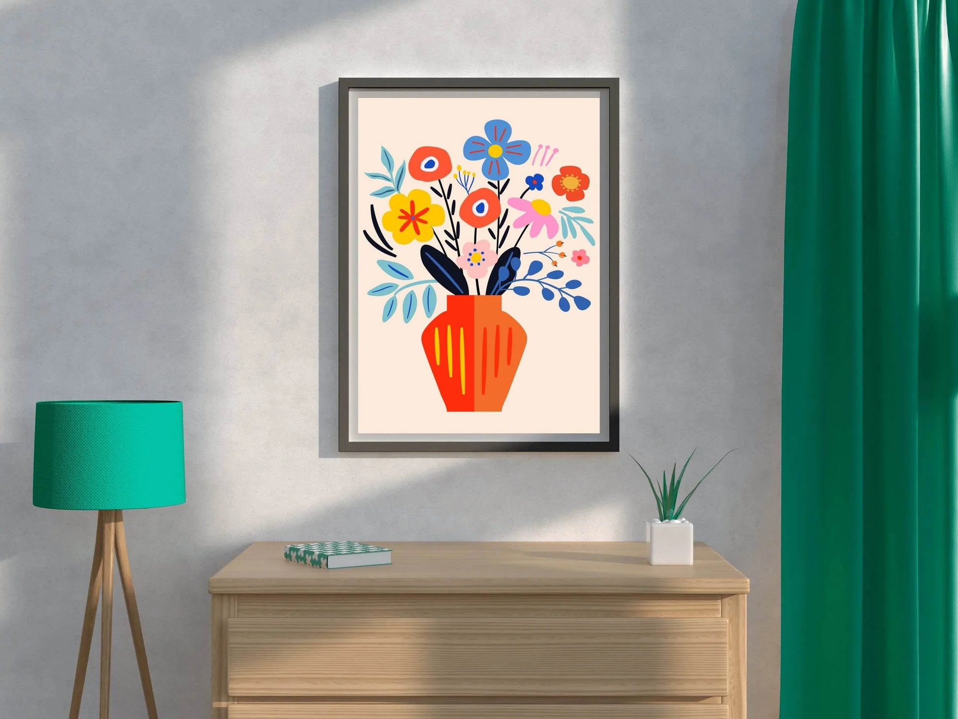 Painting a Vase of Spring Flowers - beink online art store