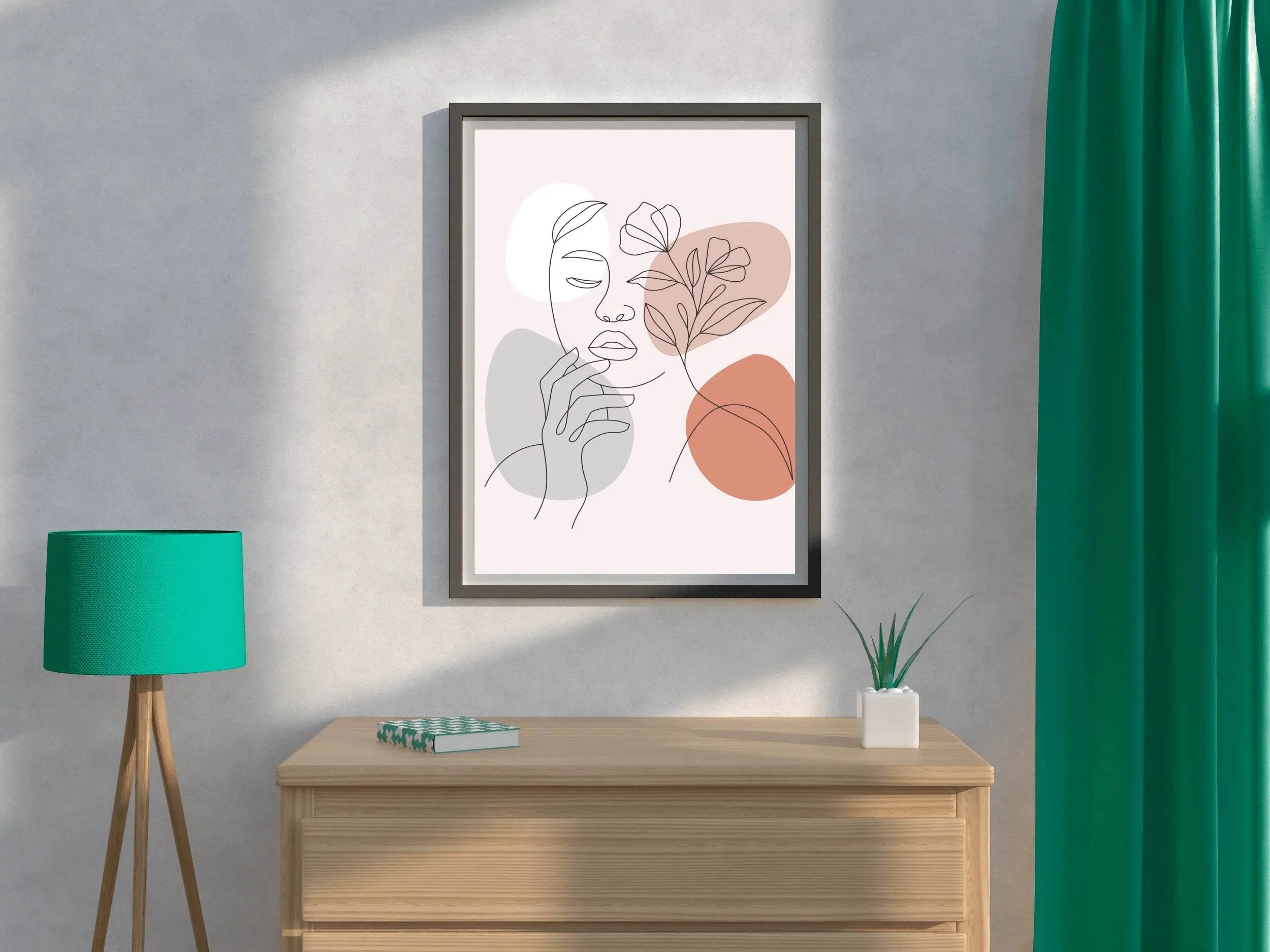 The Face Of a Thinking Woman Wall Art - beink online art store