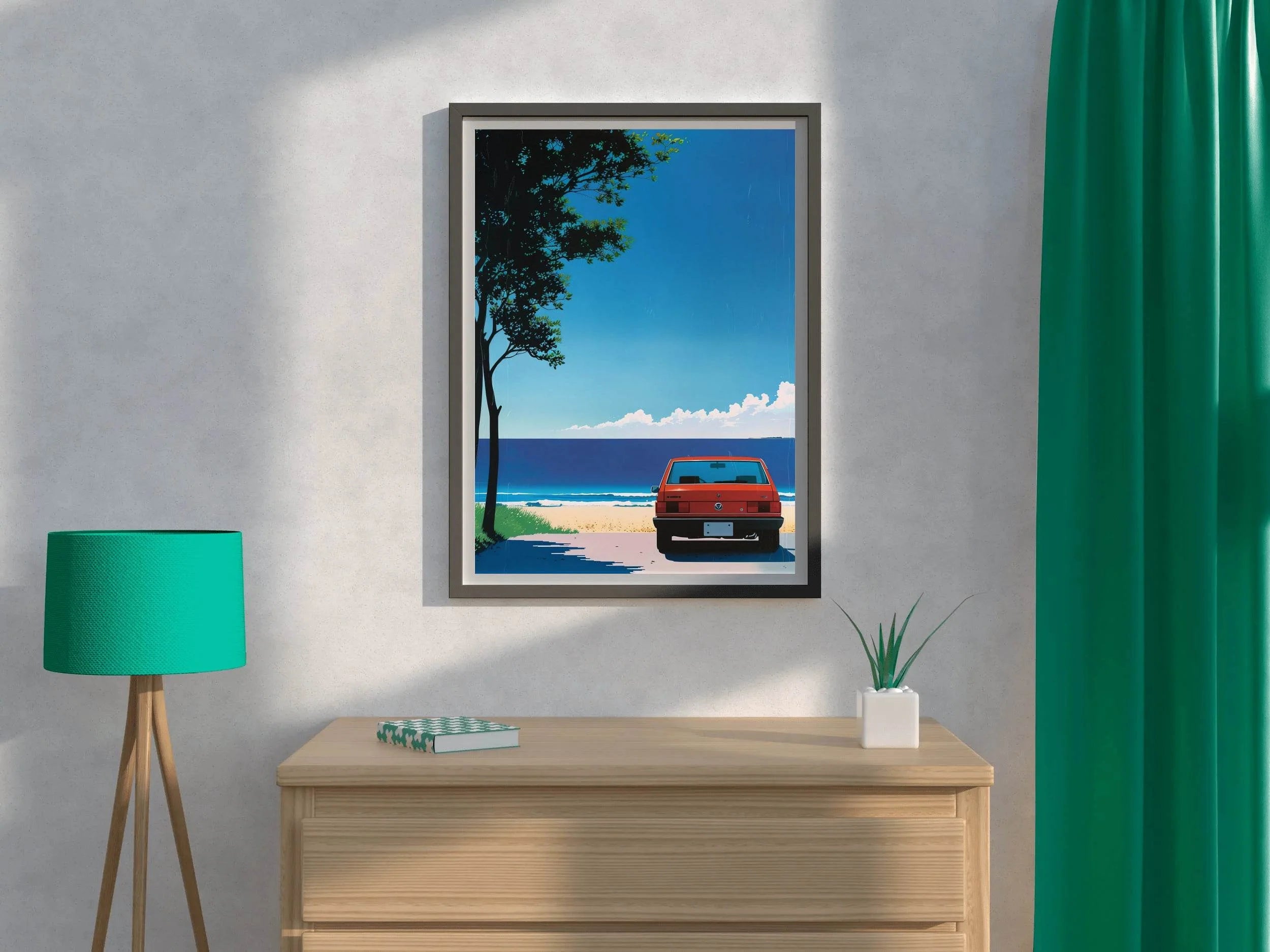 Old Car Wall Art - beink online art store