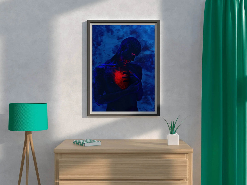Painting Warm Heart In Cold Body Wall Art - beink online art store