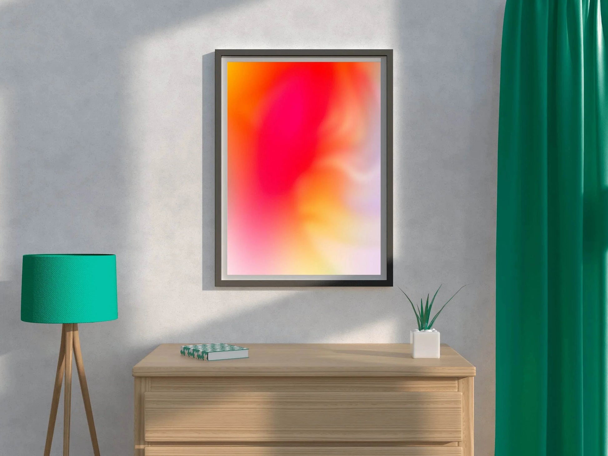 Fire Color Background Abstract Wall Art - beink online art store
