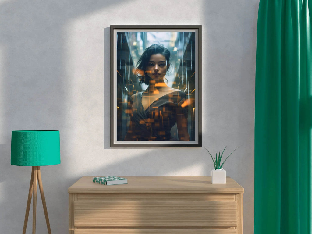 AI Girl Wall Art - beink online art store