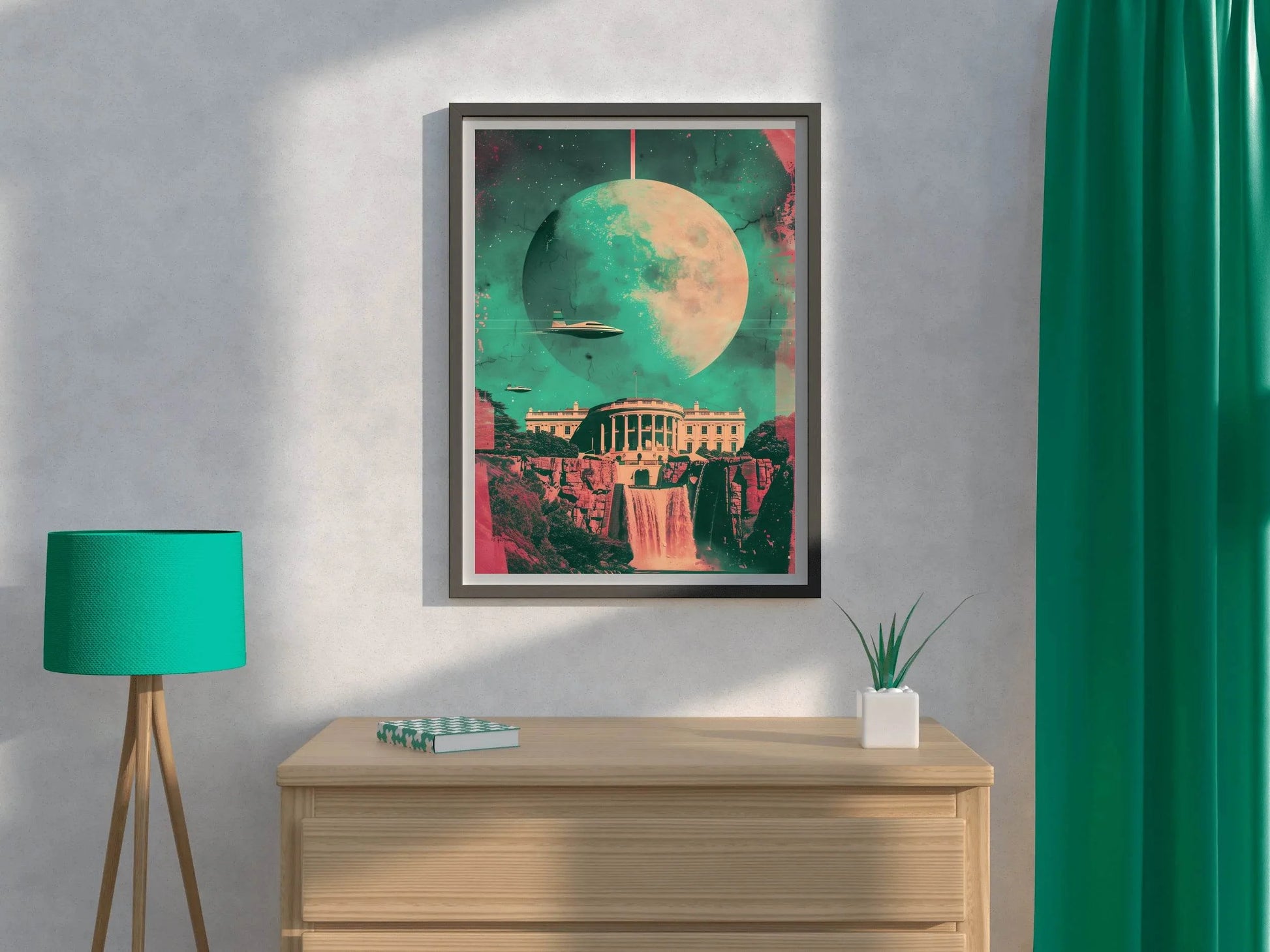 White House Photo With Space Background Wall Art - beink online art store