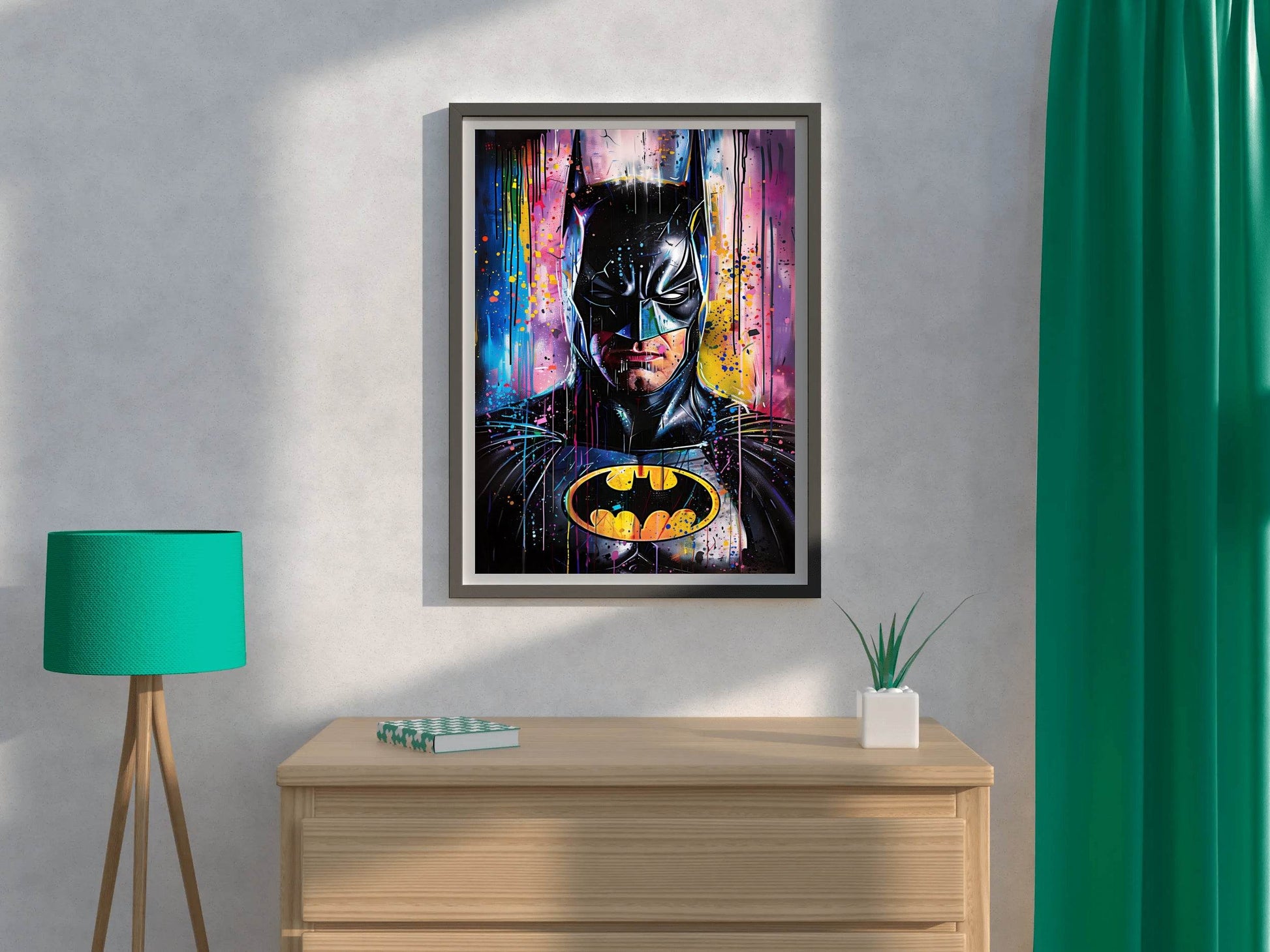 Painting of Batman-The iconic DC Comics Superhero - beink online art store