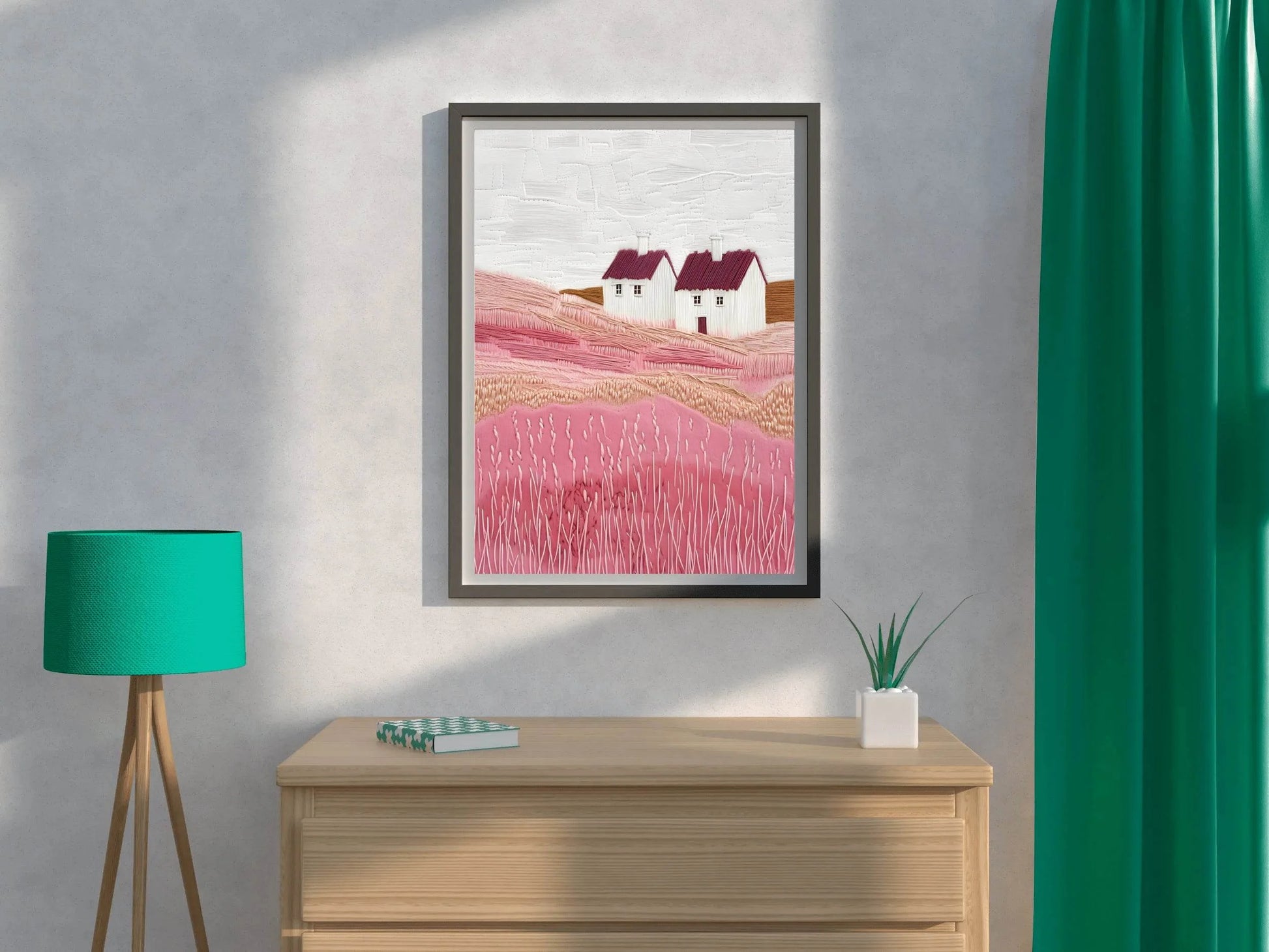 House and Landcape Painting Digital Art - beink online art store