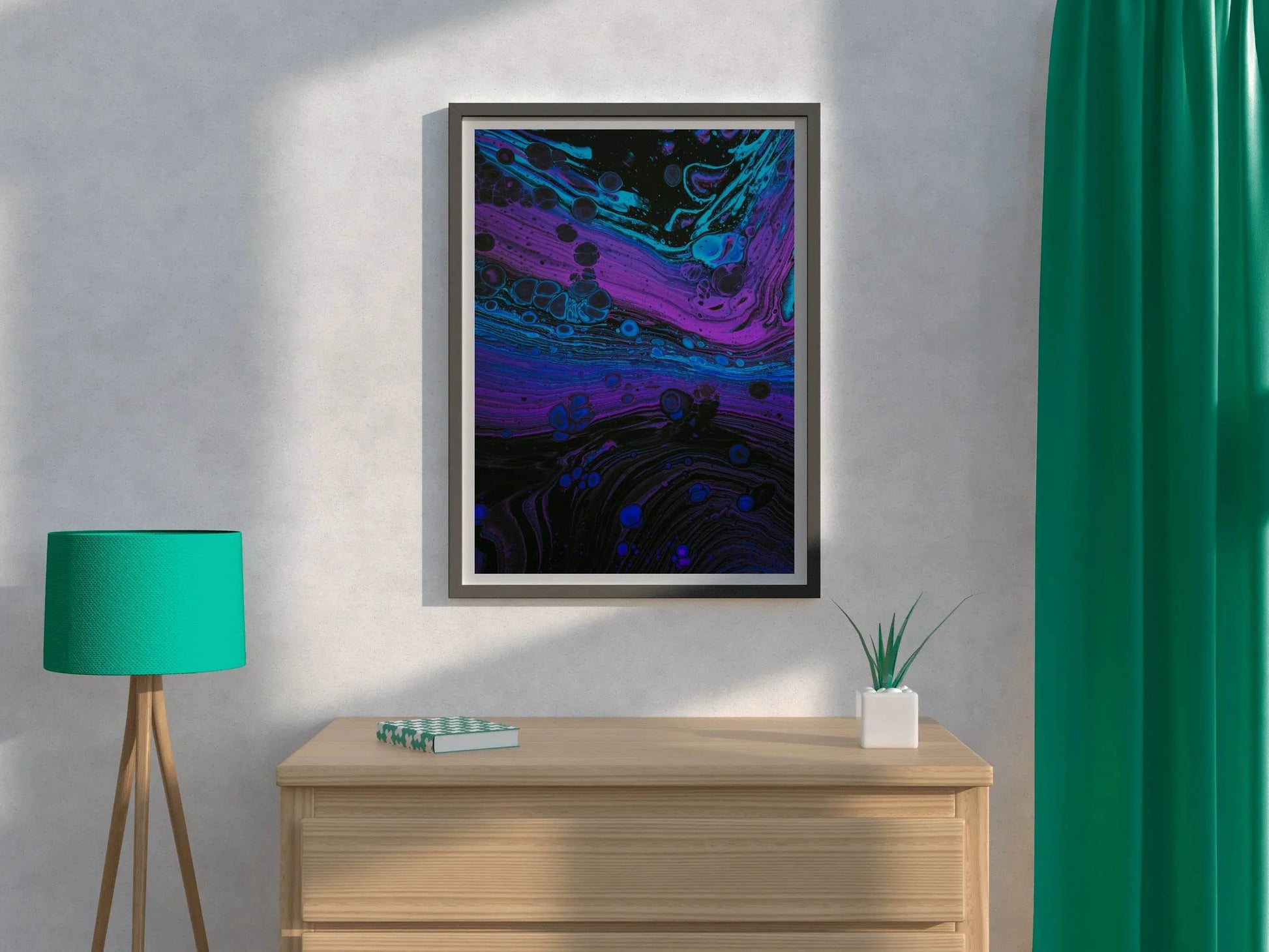 Liquid Paint Bubble and Stains Abstract Wall Art - beink online art store