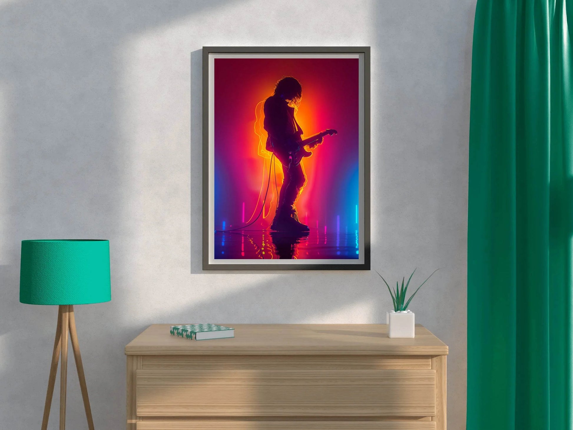 Guitarist In Concert Wall Art - beink online art store