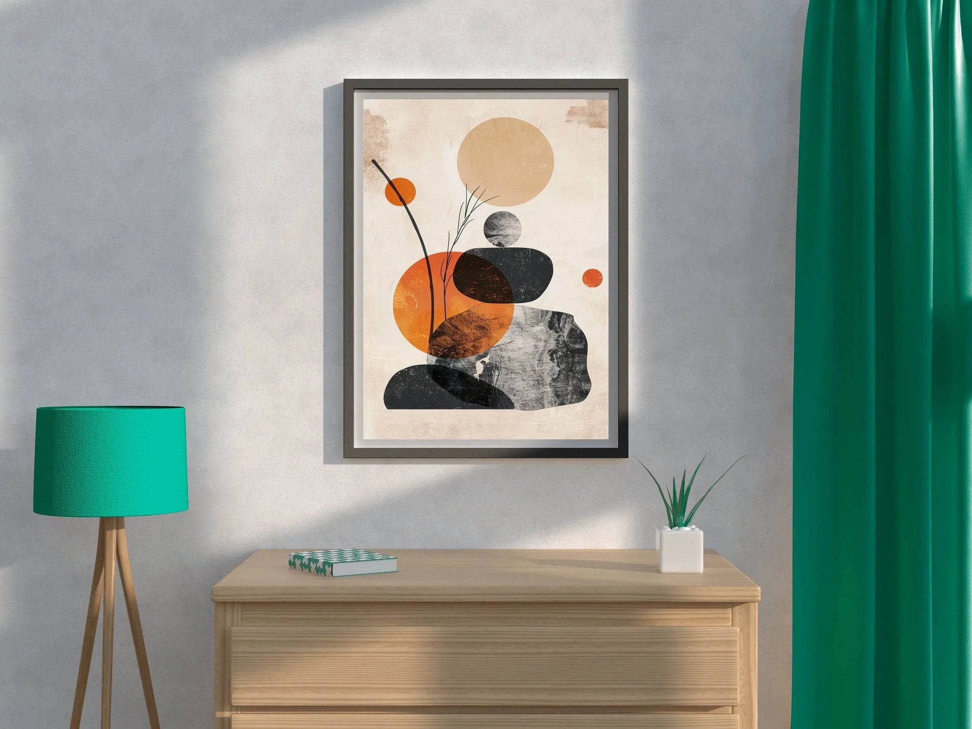 Boho Shapes Abstract Wall Art - beink online art store