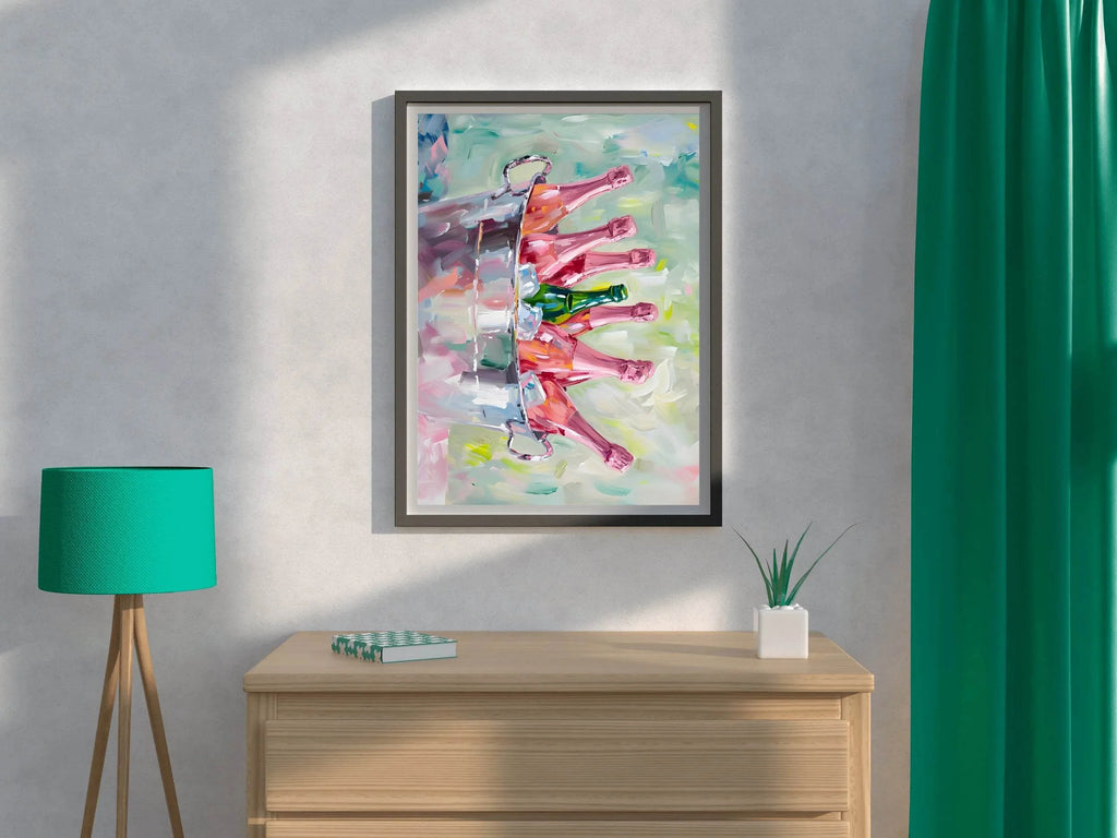 Champagne on Ice Wall Art - beink online art store
